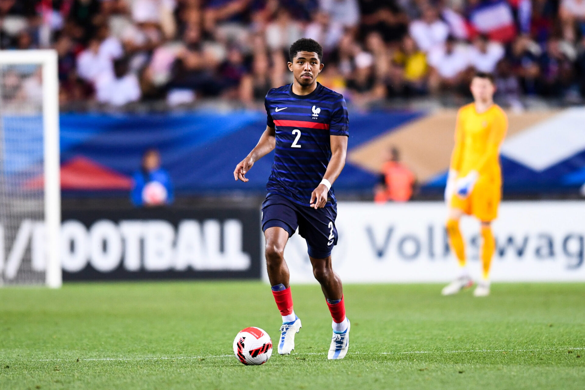 Wesley Fofana sous le maillot de l'Equipe de France Espoirs (Icon Sport)