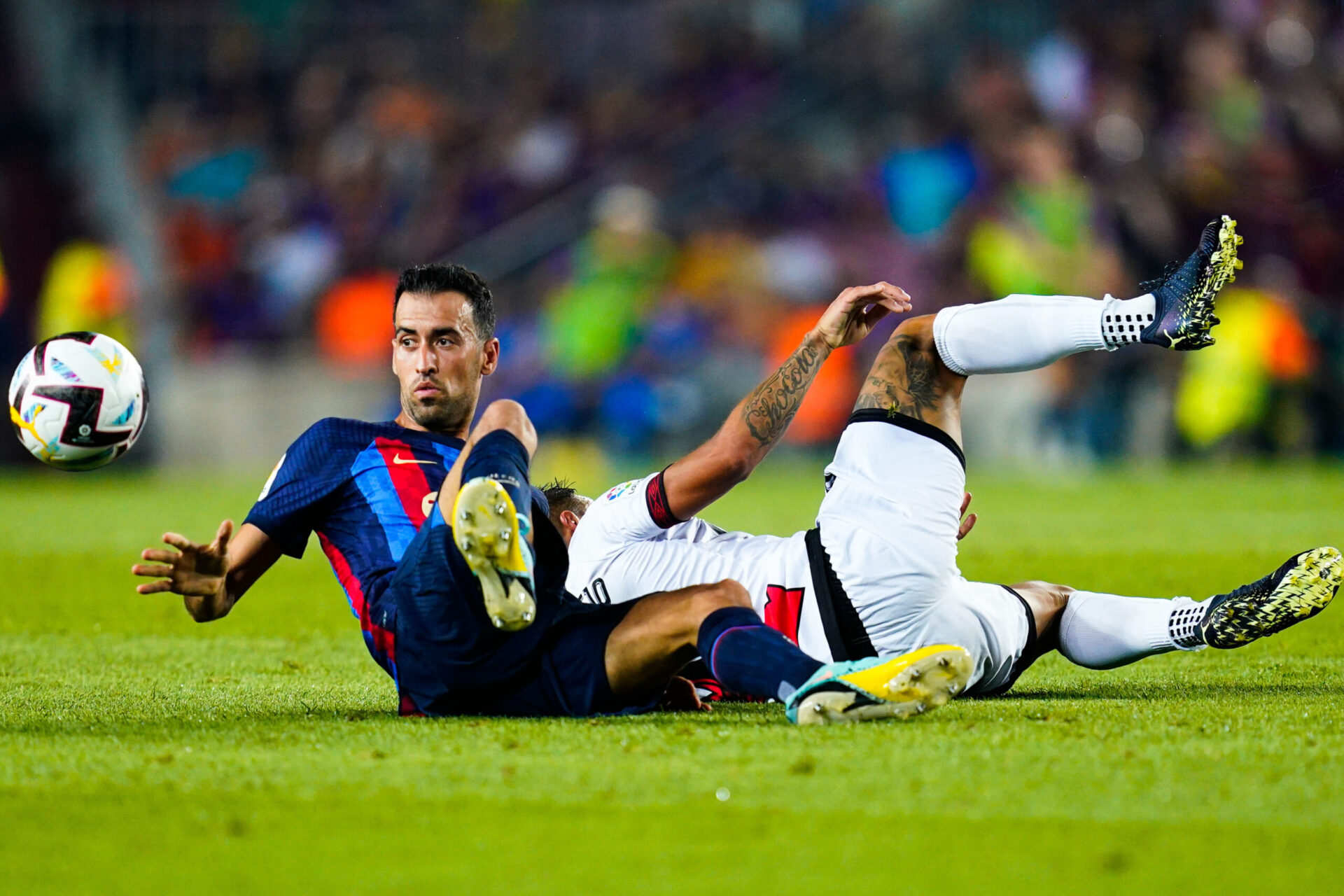 Sergio Busquets a beaucoup souffert contre le Rayo Vallecano. Icon Sport