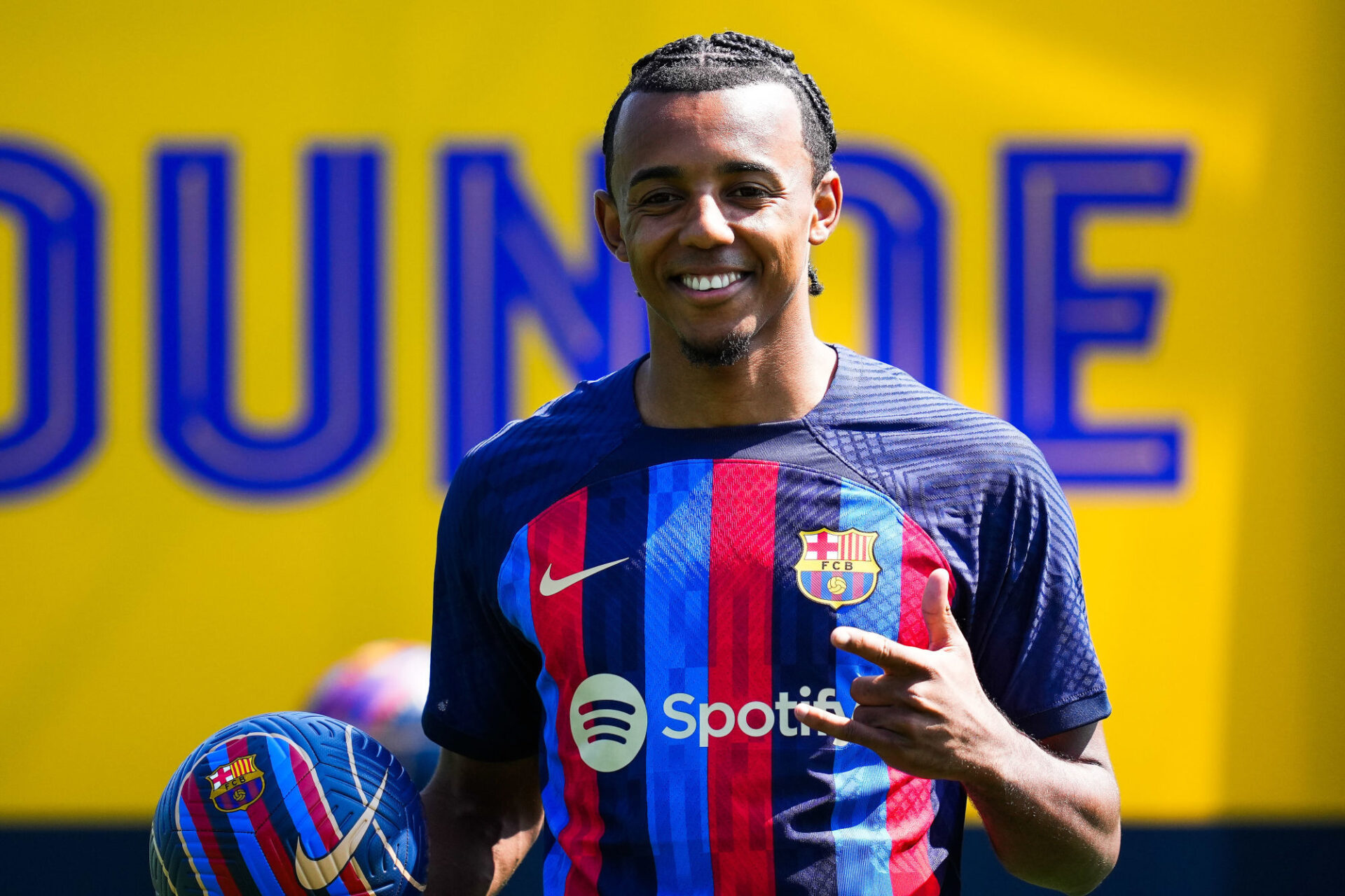 Jules Kound&eacute;, nouveau joueur du FC Barcelone. Icon Sport
