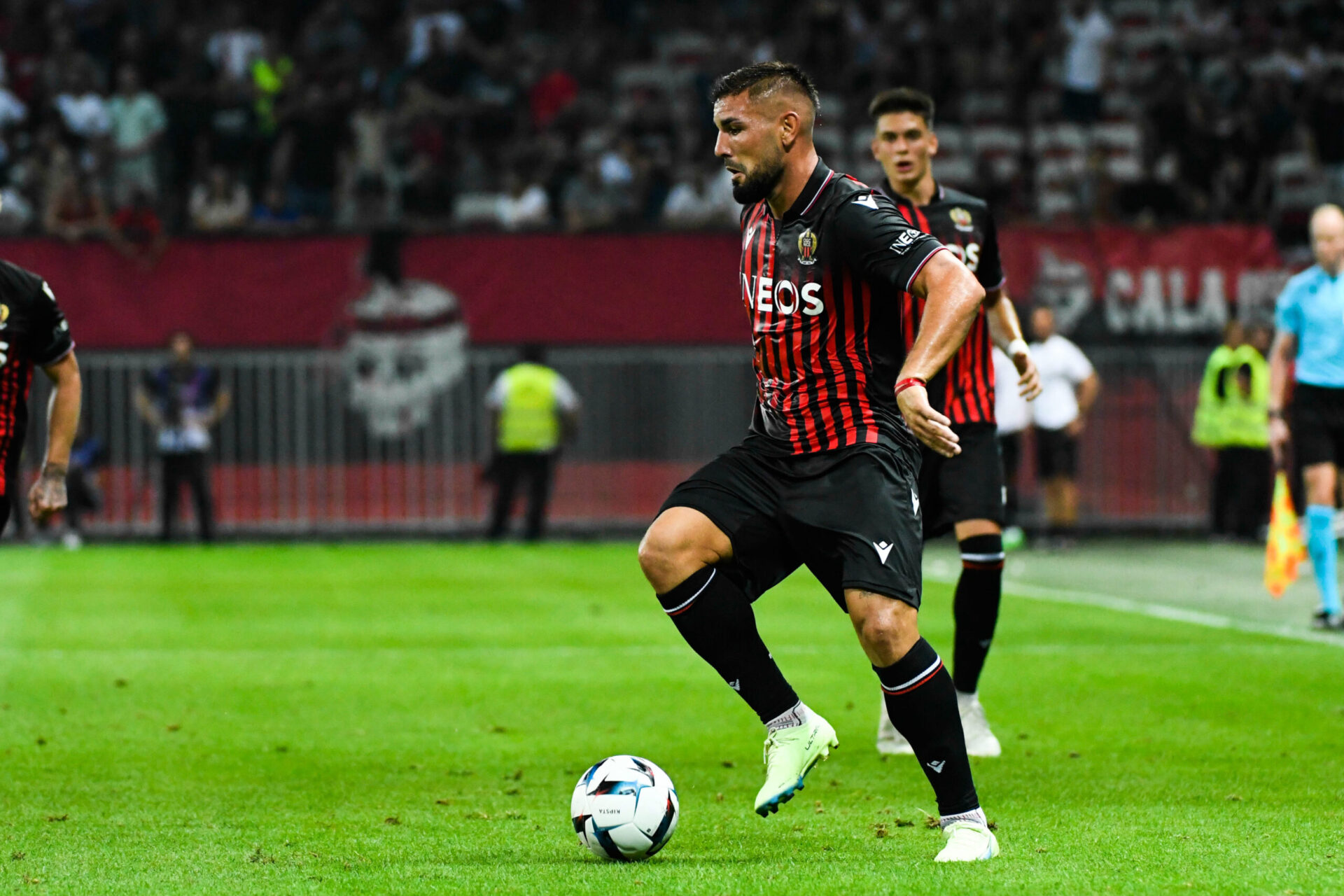 Andy Delort, avec Nice contre le Maccabi Tel Aviv (Icon Sport)