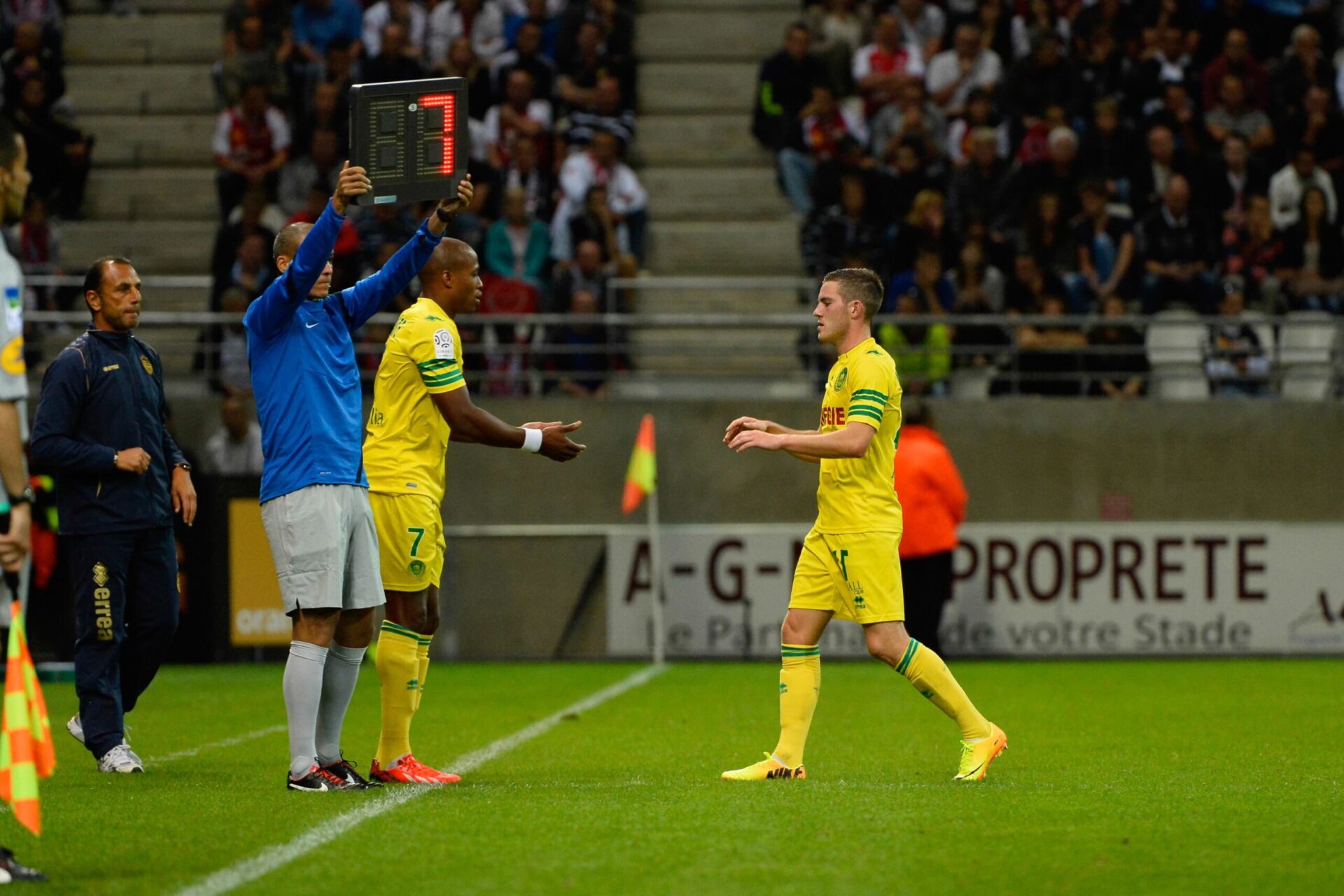 Jordan Veretout et Fabrice Pancrate ont jou&eacute; 45 matchs ensemble avec le FC Nantes / Icon Sport