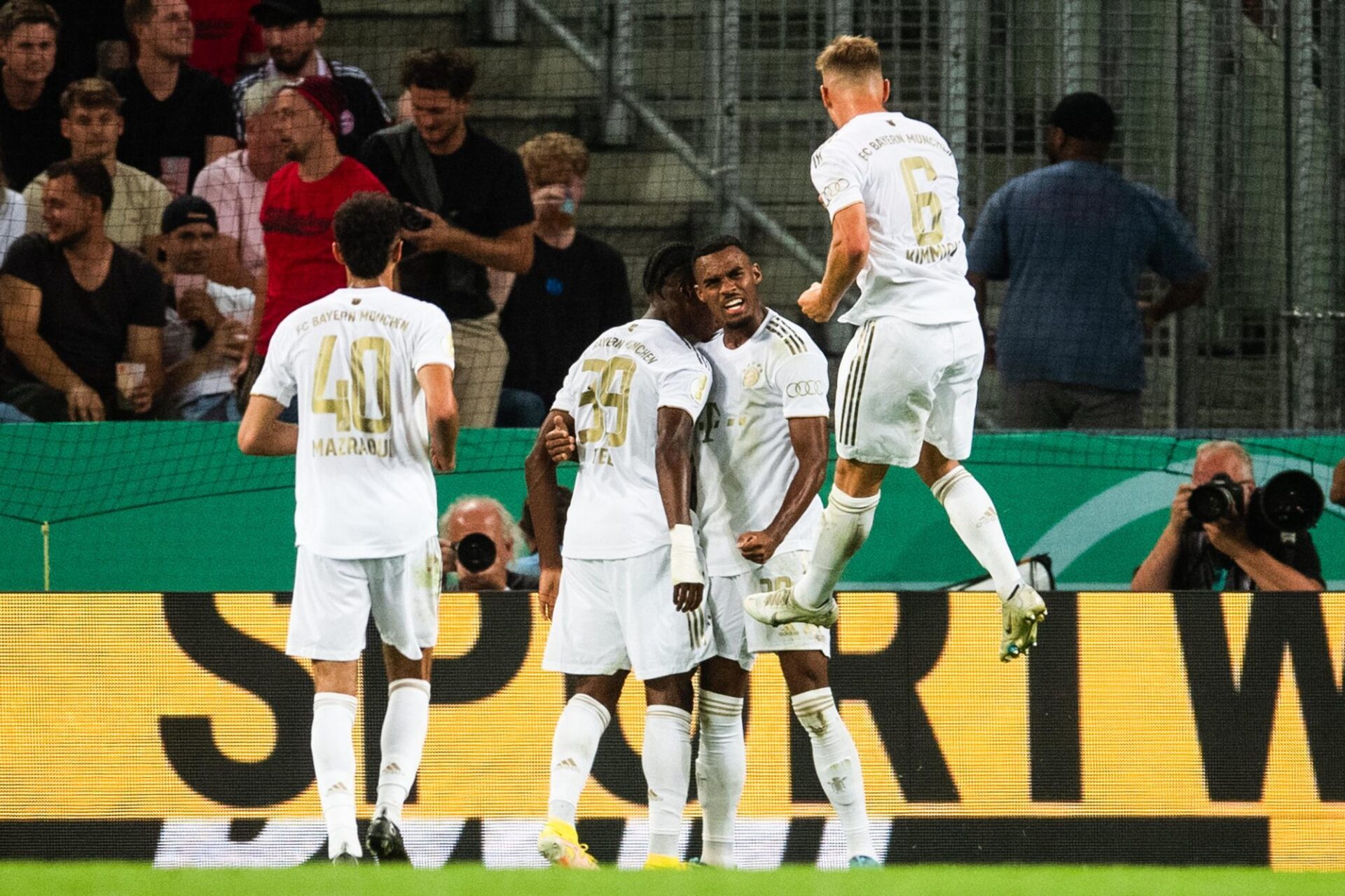 Mathys Tel a marqué son premier but en coupe d'Allemagne. (Icon Sport) Mathys Tel a marqué son premier but en coupe d'Allemagne. (Icon Sport)