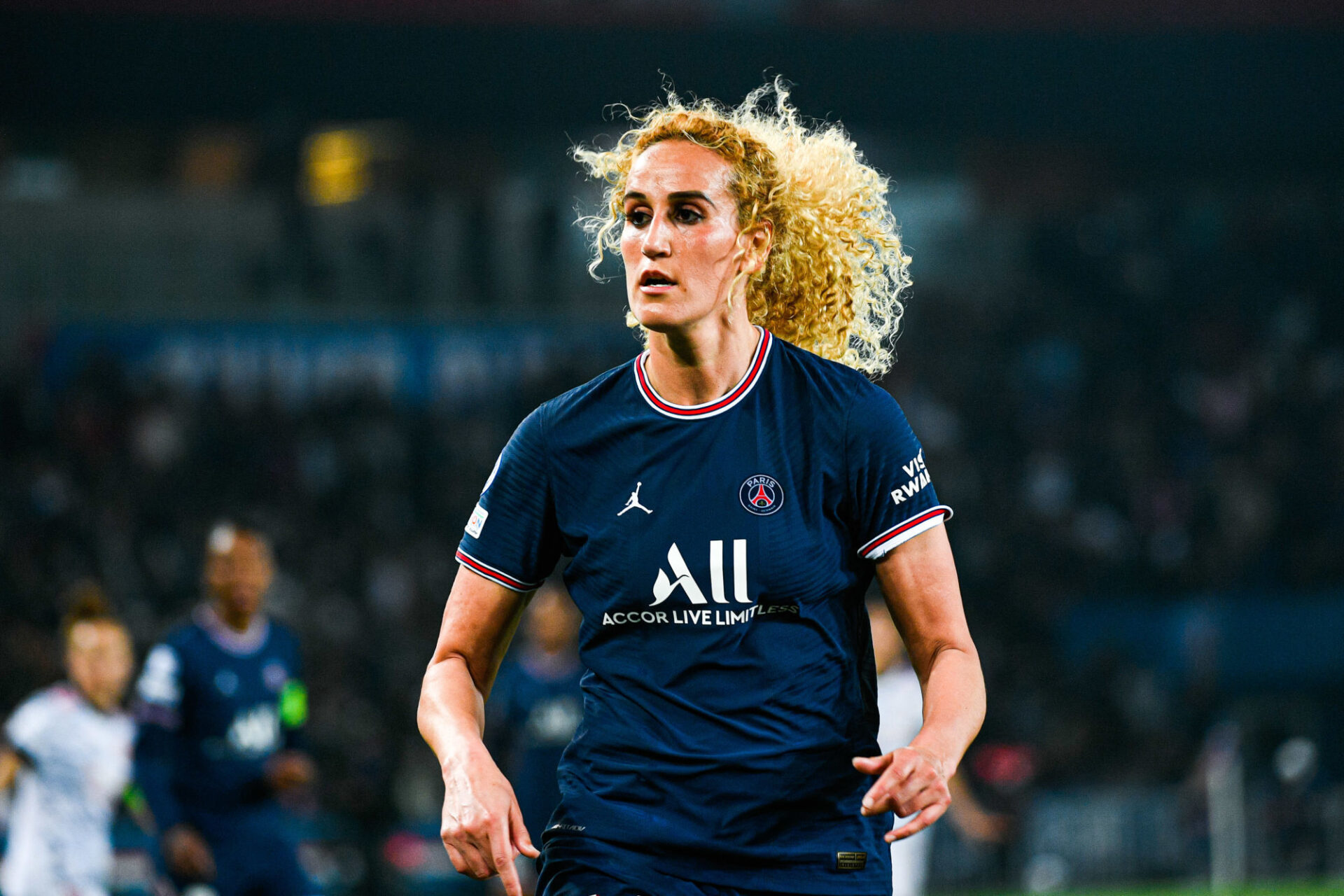 Kheira Hamraoui, de retour &agrave; la comp&eacute;tition avec le PSG ? (Icon Sport)