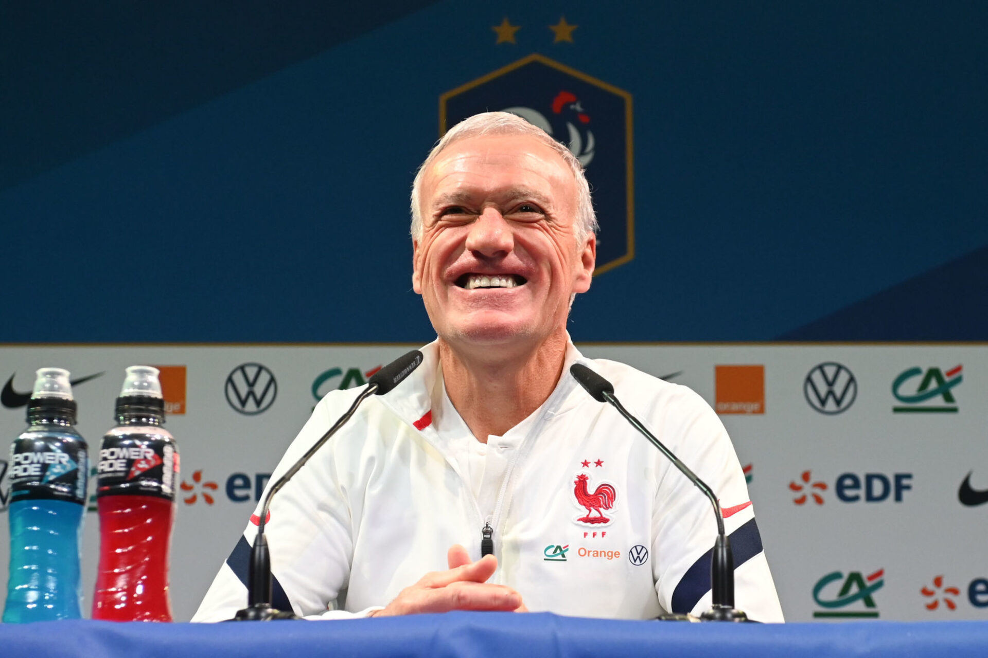 Didier Deschamps, le s&eacute;lectionneur de l'&eacute;quipe de France. (Icon Sport)