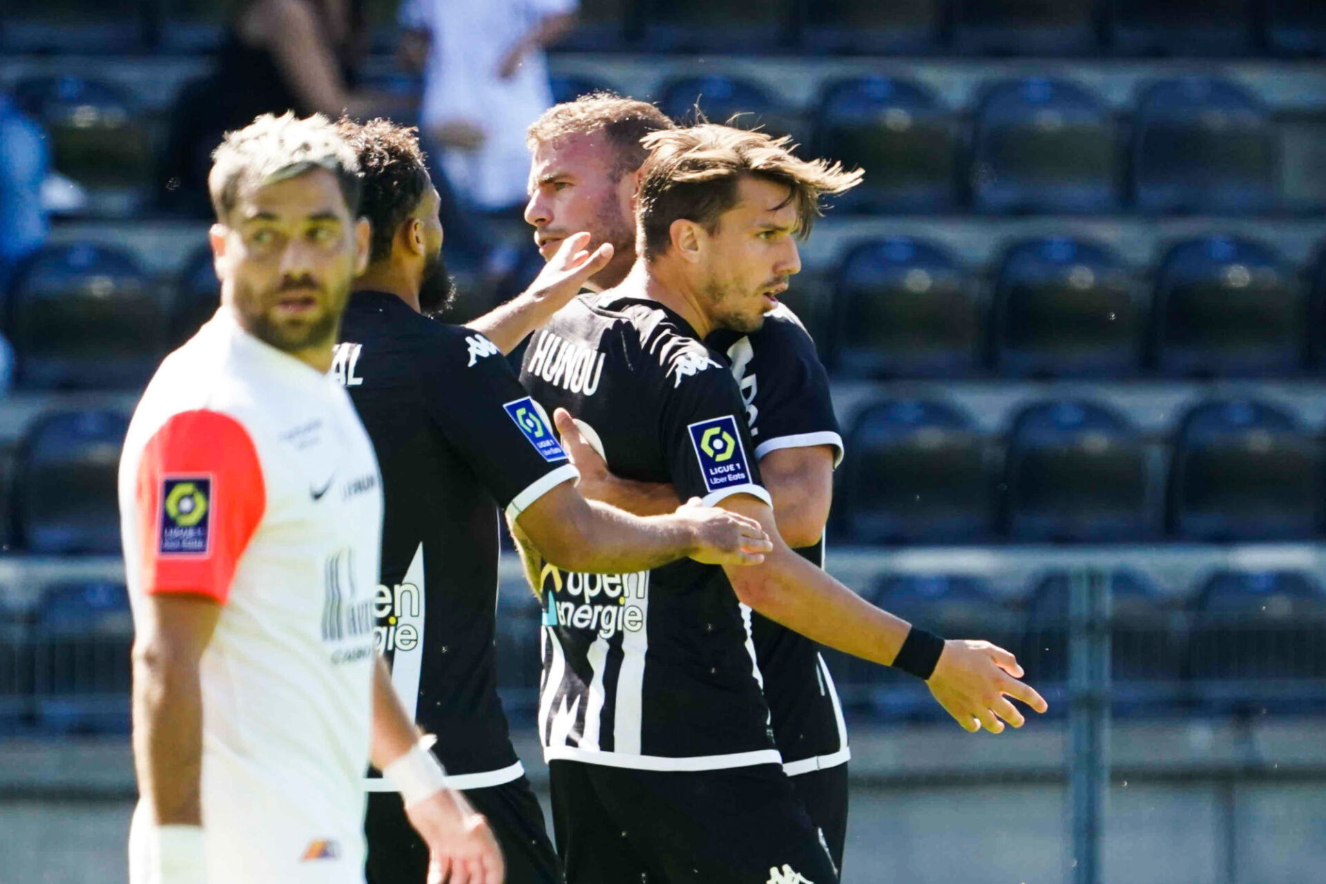 Hunou sur son but face au MHSC. (Icon Sport) Hunou sur son but face au MHSC. (Icon Sport)