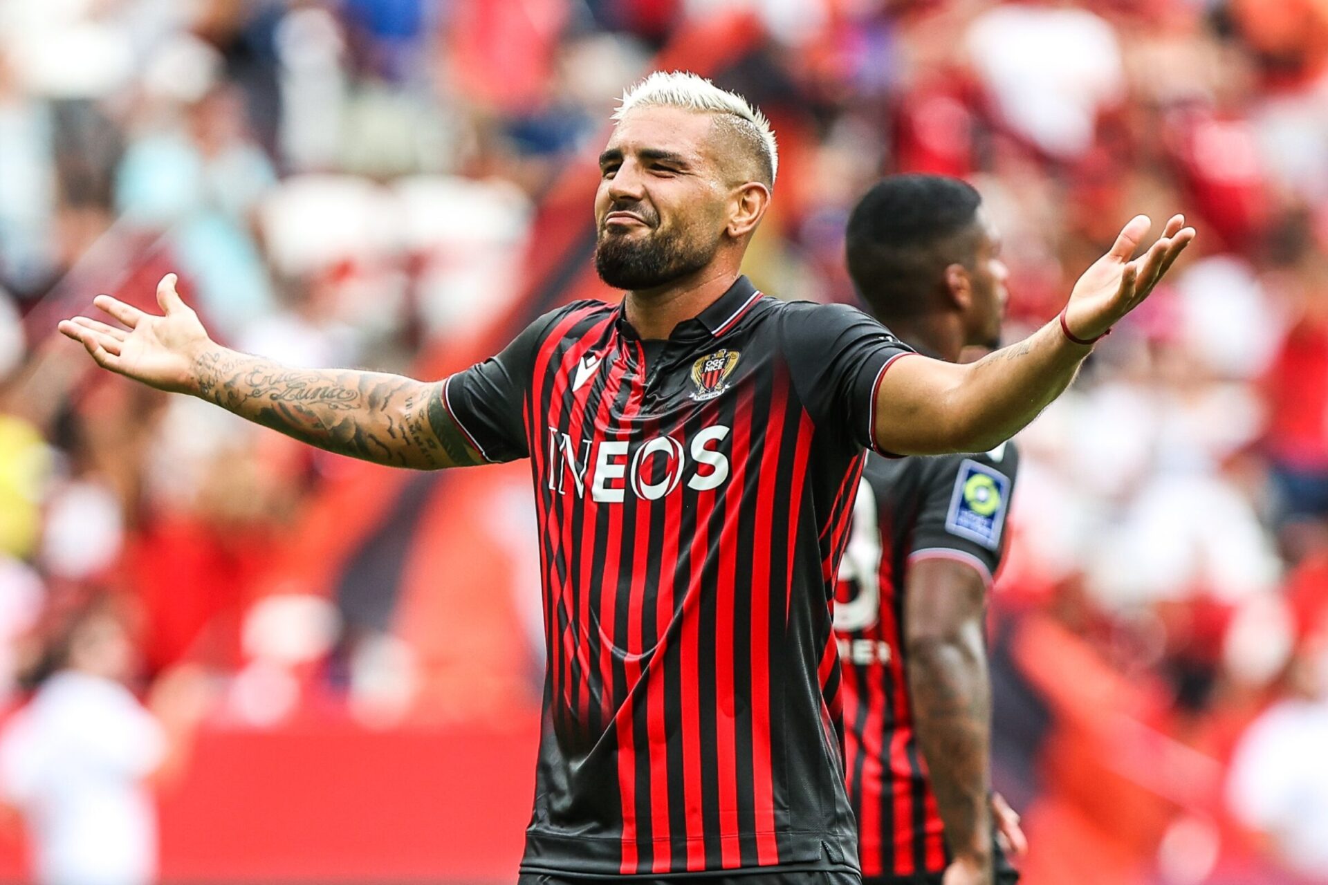 Andy Delort sous les couleurs de l'OGC Nice (Icon Sport) Andy Delort sous les couleurs de l'OGC Nice (Icon Sport)