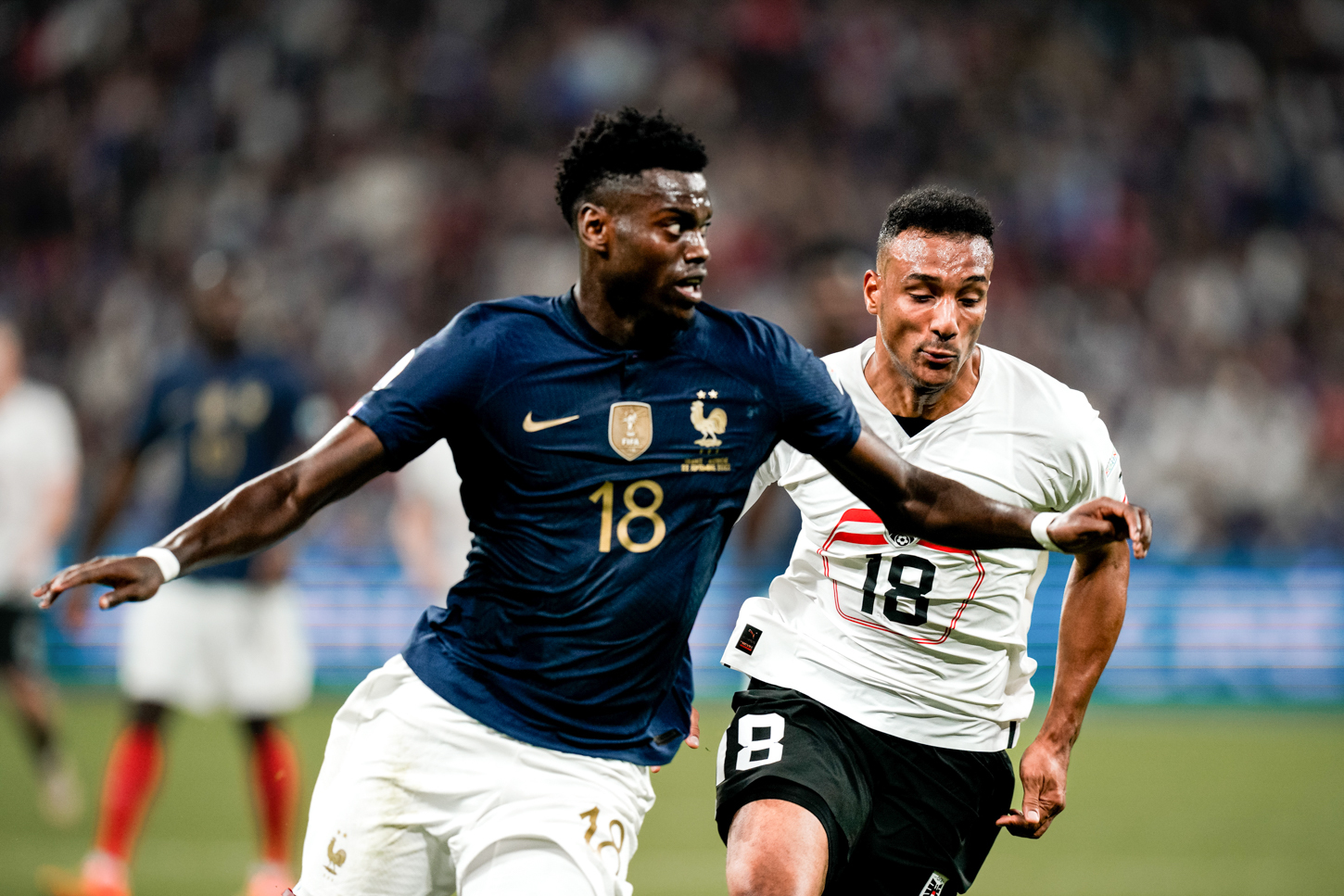 Beno&icirc;t Badiashile a impressionn&eacute; en d&eacute;fense face &agrave; l'Autriche (Icon Sport)