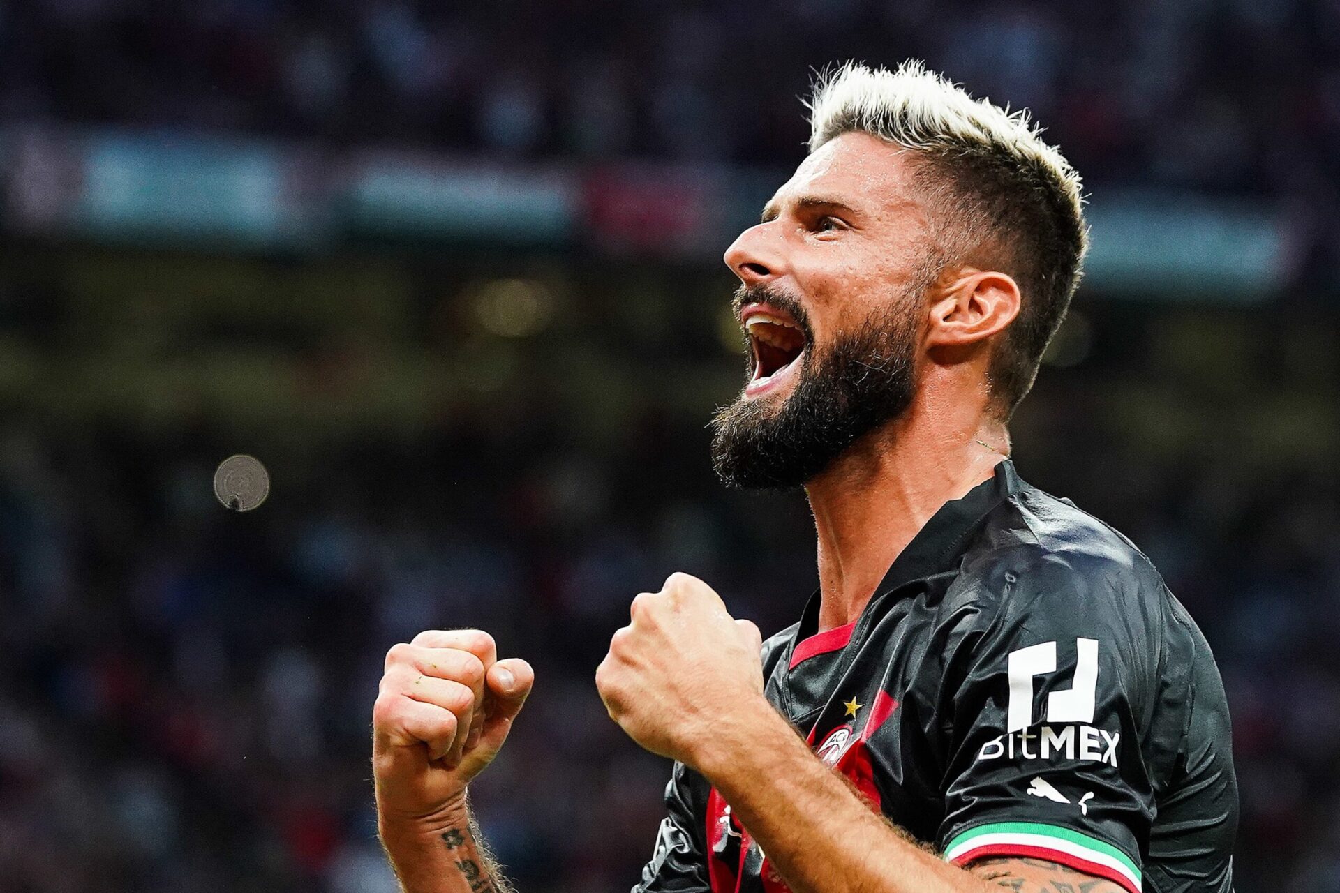 En grande forme avec l'AC Milan, Olivier Giroud pense avoir encore beaucoup &agrave; apporter &agrave; l'&eacute;quipe de France (Icon Sport)