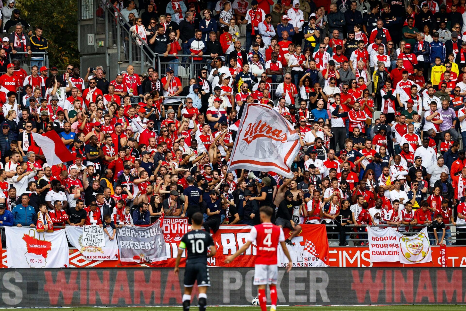 Les supporters du Stade de Reims face &agrave; l'AS Monaco (Icon Sport)