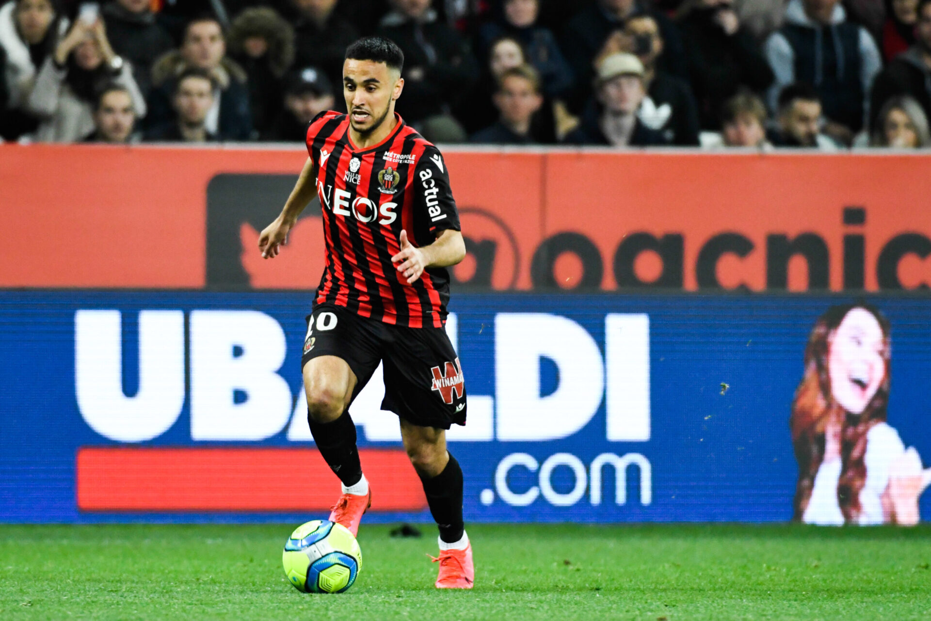 Adam Ounas lors de son passage &agrave; Nice. (Icon Sport)