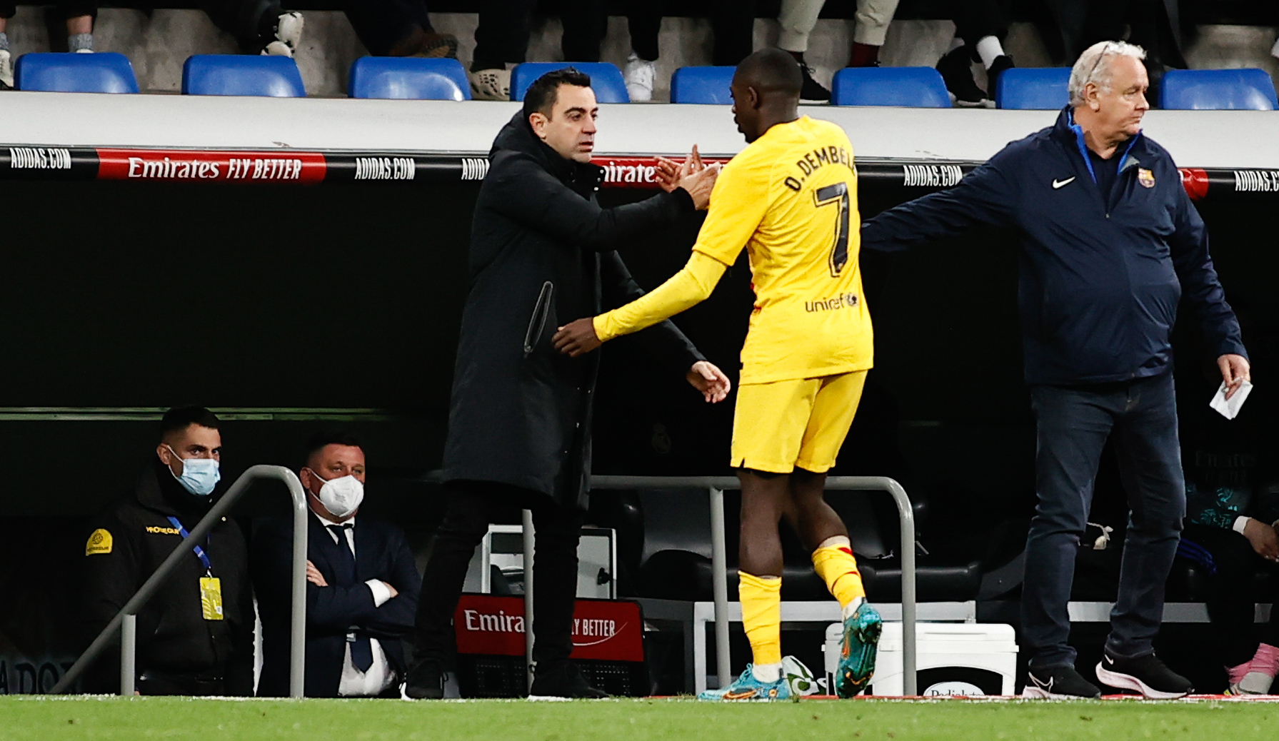 Xavi est un grand fan de Dembélé (Icon Sport) Xavi est un grand fan de Dembélé (Icon Sport)