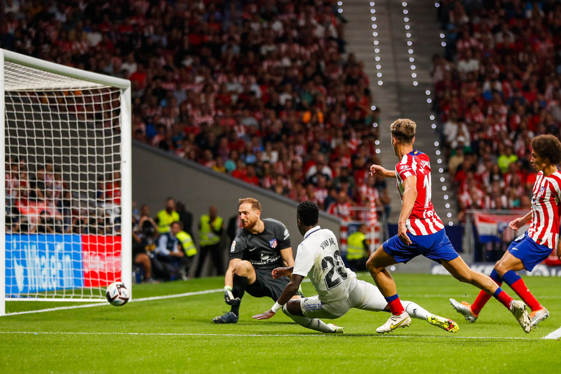 Vinicius, impliqué sur le deuxième but du Real Madrid contre l'Atlético de Madrid. (Icon Sport) Vinicius, impliqué sur le deuxième but du Real Madrid contre l'Atlético de Madrid. (Icon Sport)