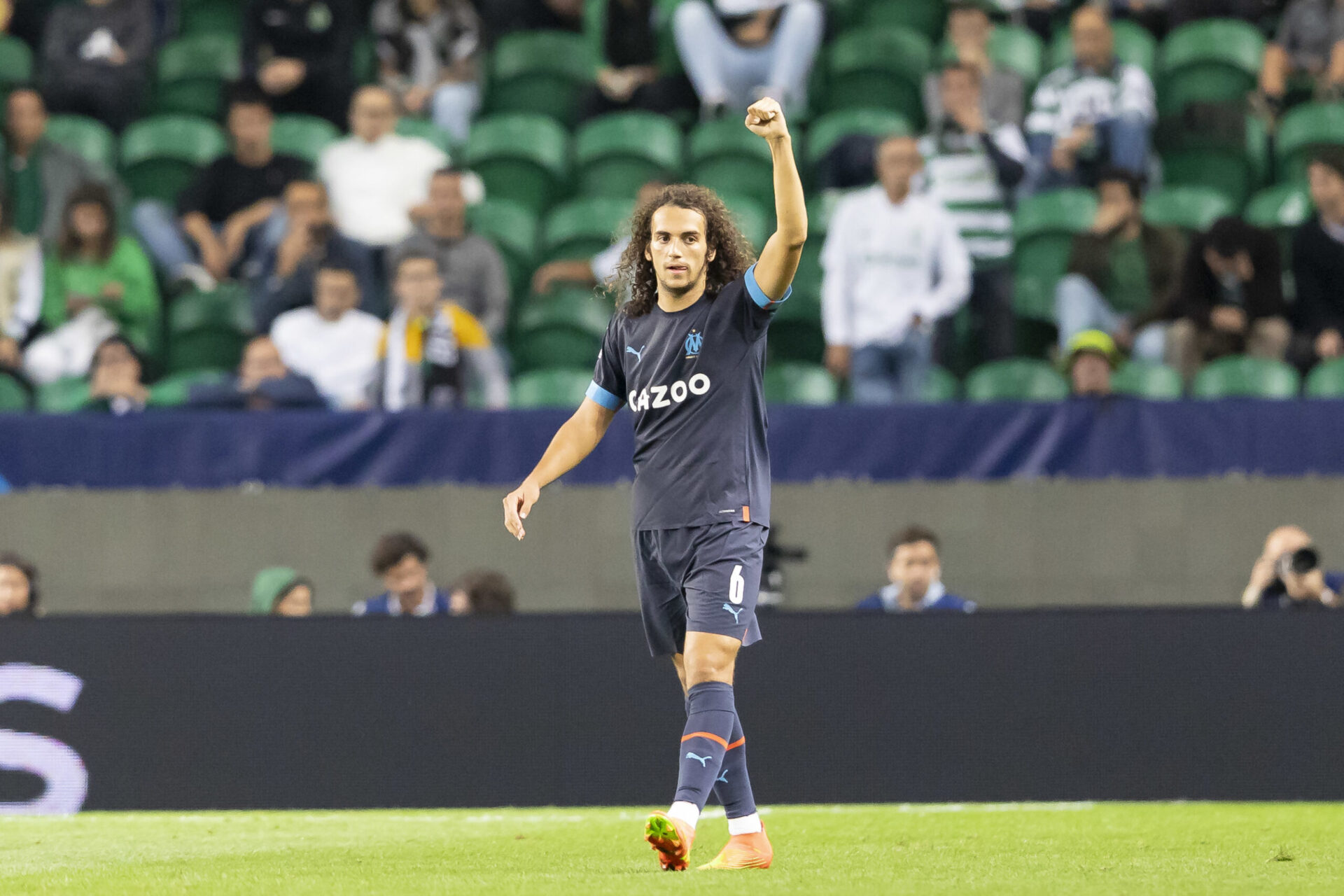 Matt&eacute;o Guendouzi, d&eacute;cisif avec l'OM contre le Sporting Portugal. (Icon Sport)