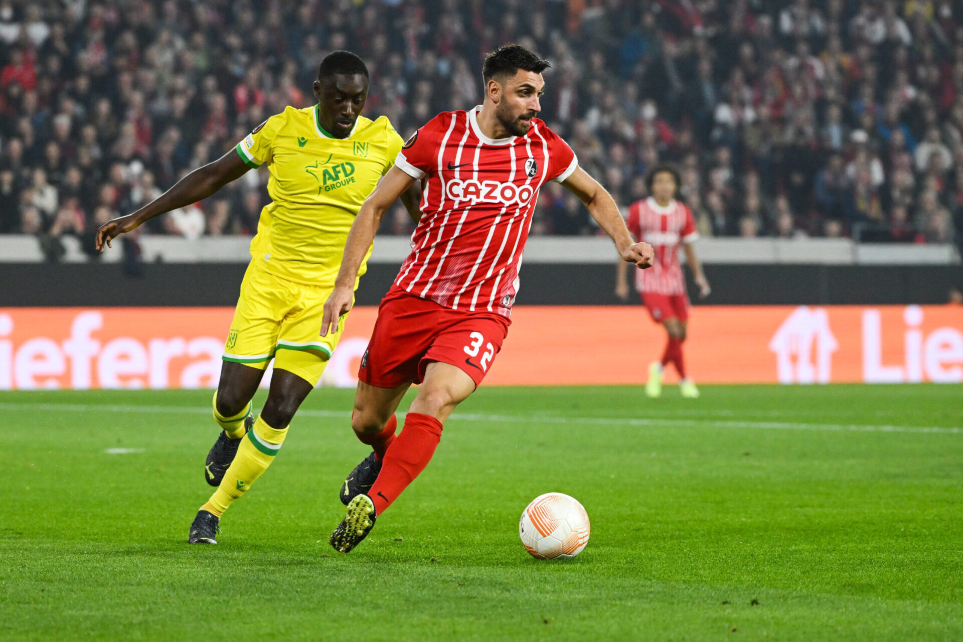 Le FC Nantes n'a pas fait le poids face à Fribourg. (Icon Sport) Le FC Nantes n'a pas fait le poids face à Fribourg. (Icon Sport)