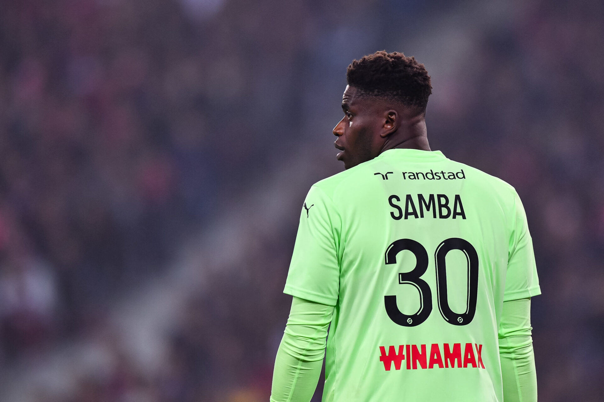 Brice Samba, le gardien de but du RC Lens et de l'&eacute;quipe de France (Icon Sport)