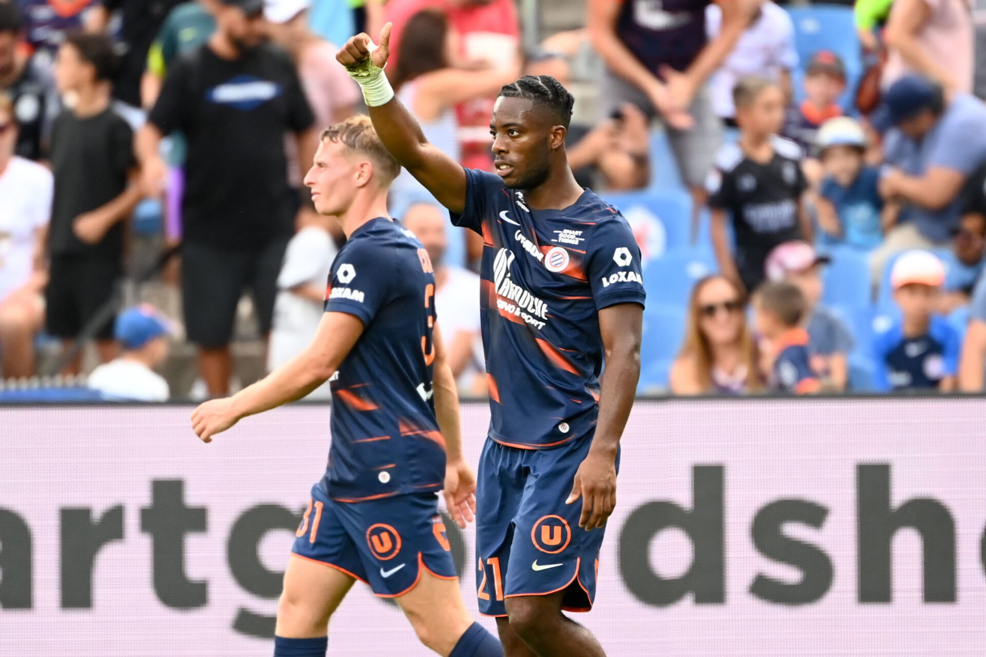 Elye Wahi buteur face &agrave; l'Olympique Lyonnais. (Icon Sport)