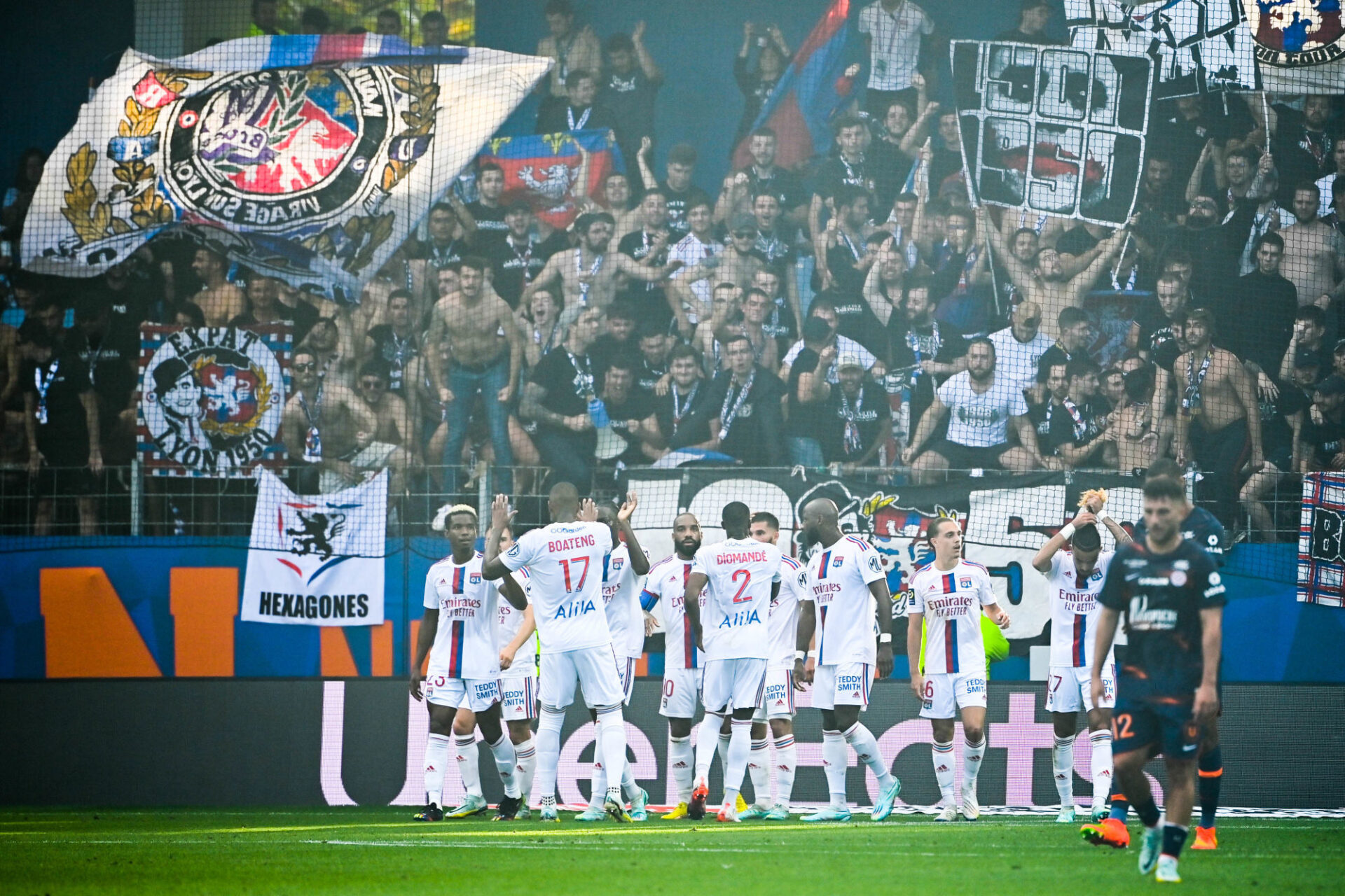 Aouar a ouvert le score face &agrave; Montpellier. (Icon Sport)