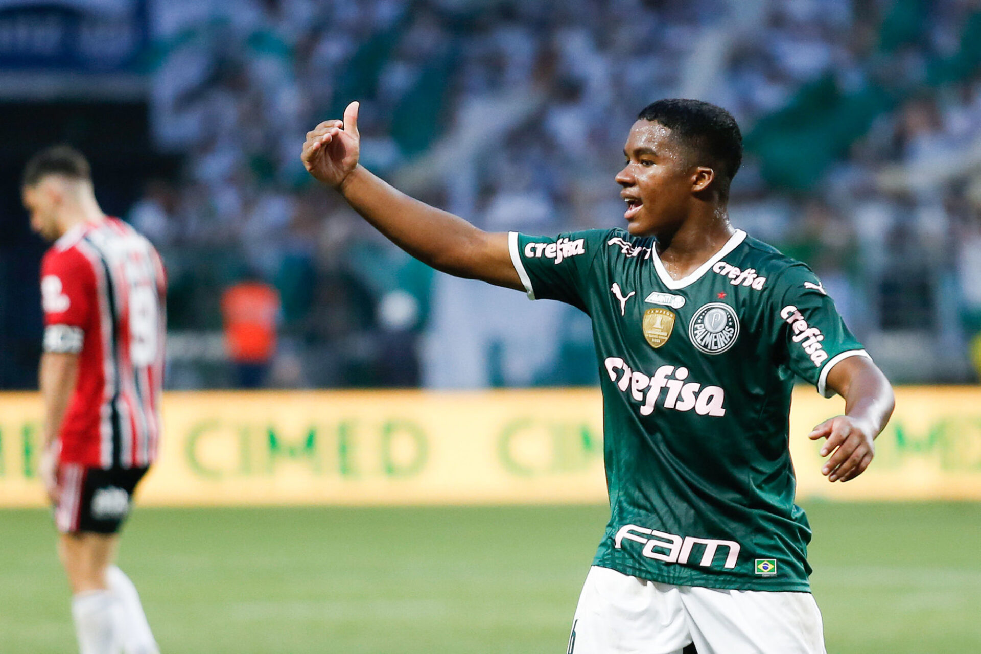Endrick continue de faire le bonheur de Palmeiras et d'attiser les convoitises des grands clubs europ&eacute;ens (Icon Sport)