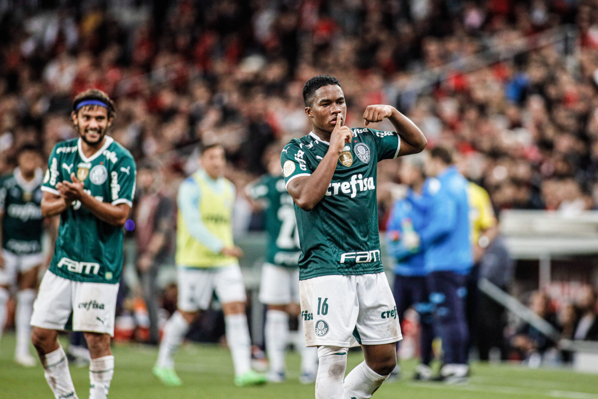Endrick, l'attaquant br&eacute;silien de Palmeiras (Icon Sport)