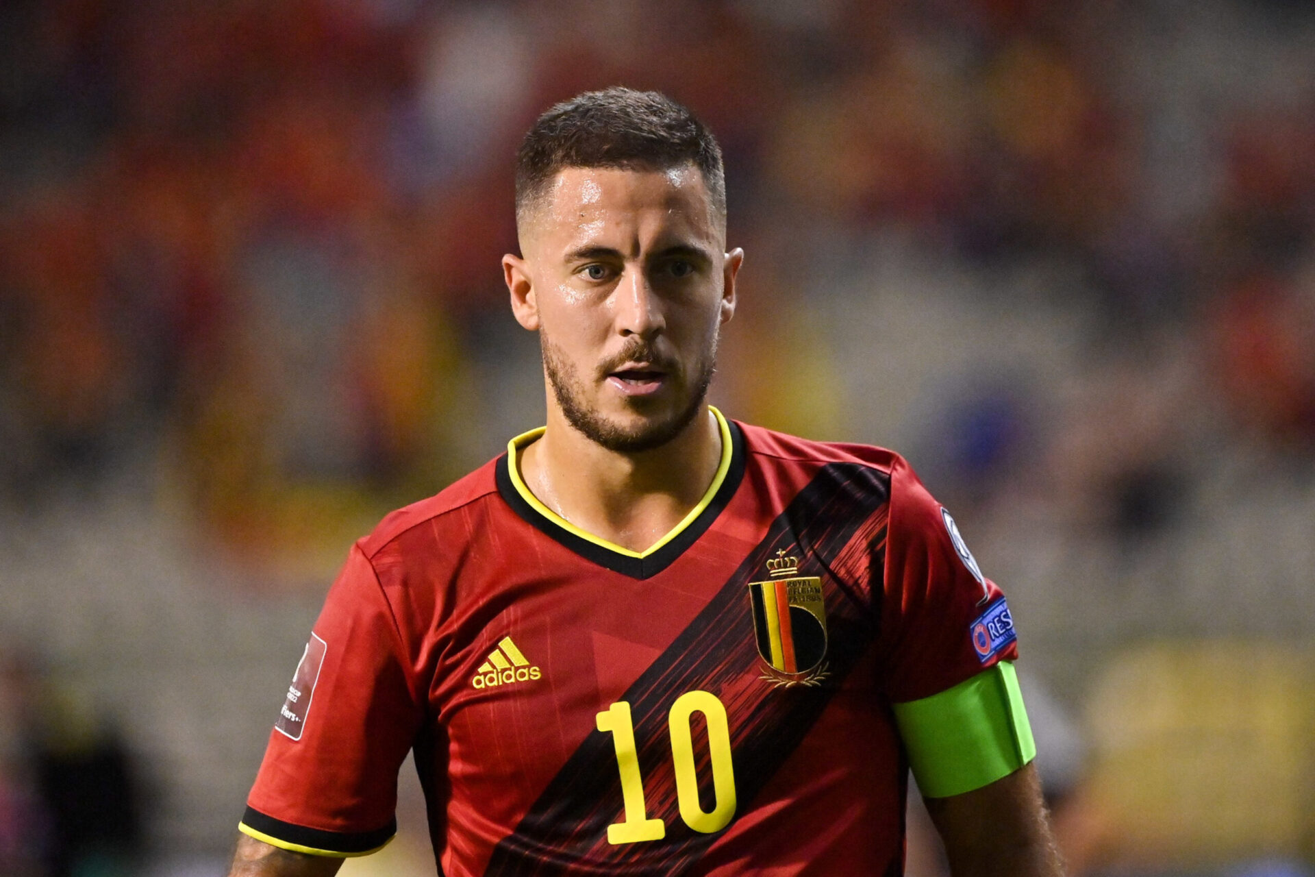 Eden Hazard avec les couleurs de la Belgique (Icon Sport)