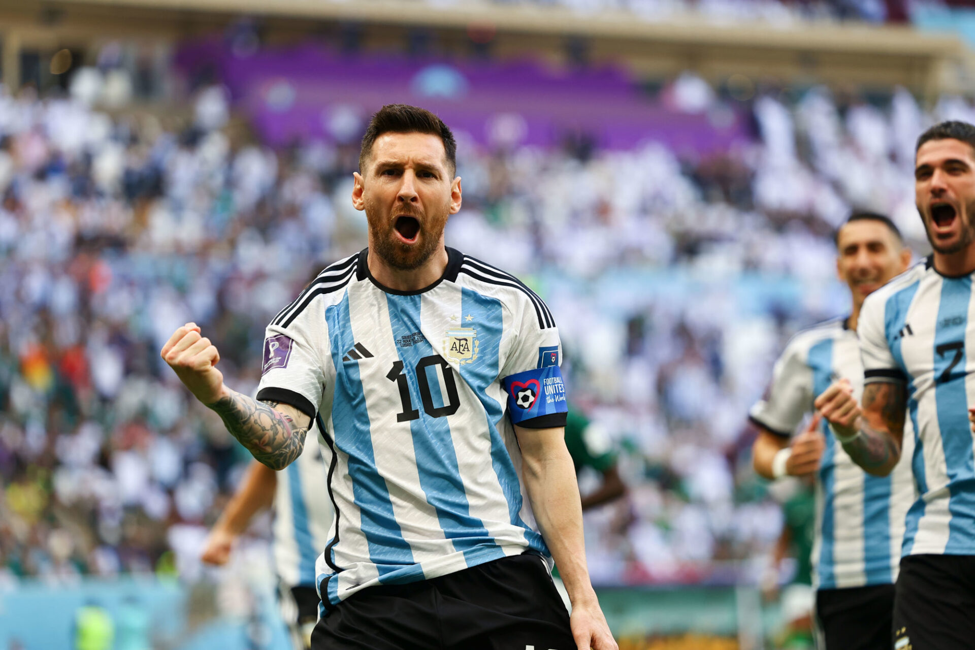 L'Argentine de Lionel Messi prend l'avantage sur penalty (Icon Sport)