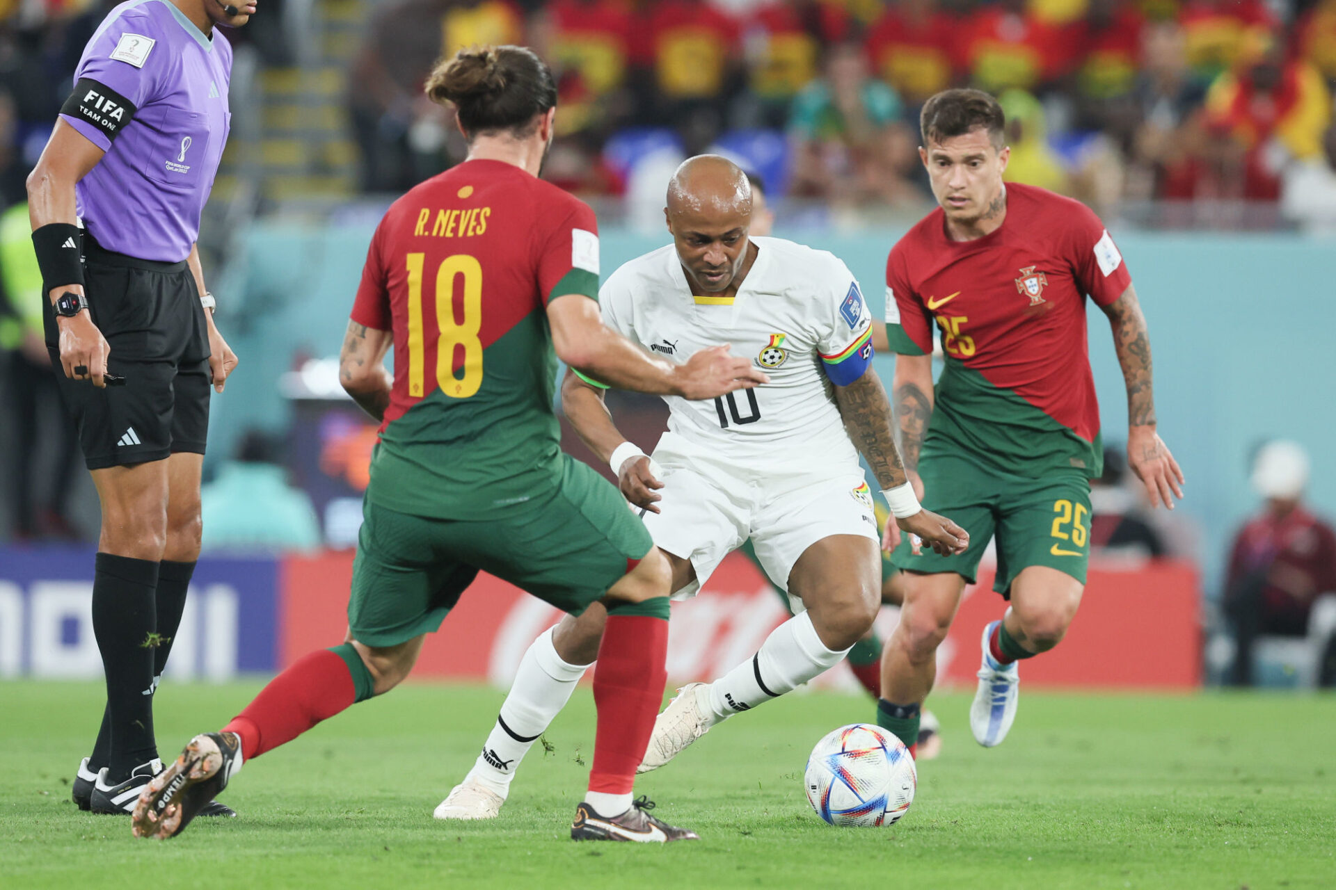 Le Ghana a fait trembler le Portugal, avec notamment un but d'André Ayew (Icon Sport)