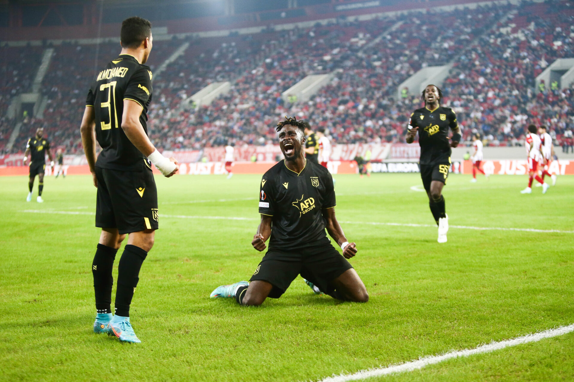 Le FC Nantes sur un nuage apr&egrave;s sa victoire face &agrave; l'Olympiakos ! (Icon Sport)