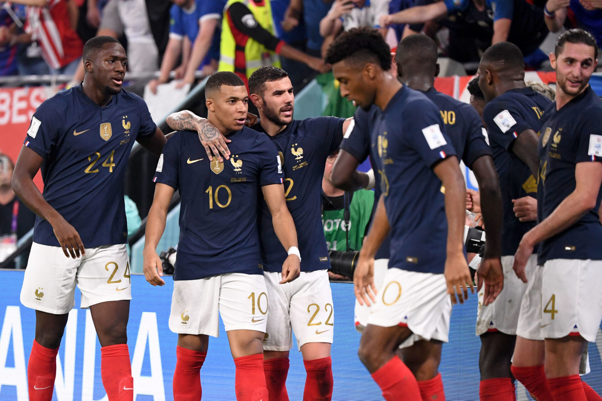 Les Bleus sans solution en premi&egrave;re p&eacute;riode face au Danemark. (Icon Sport)