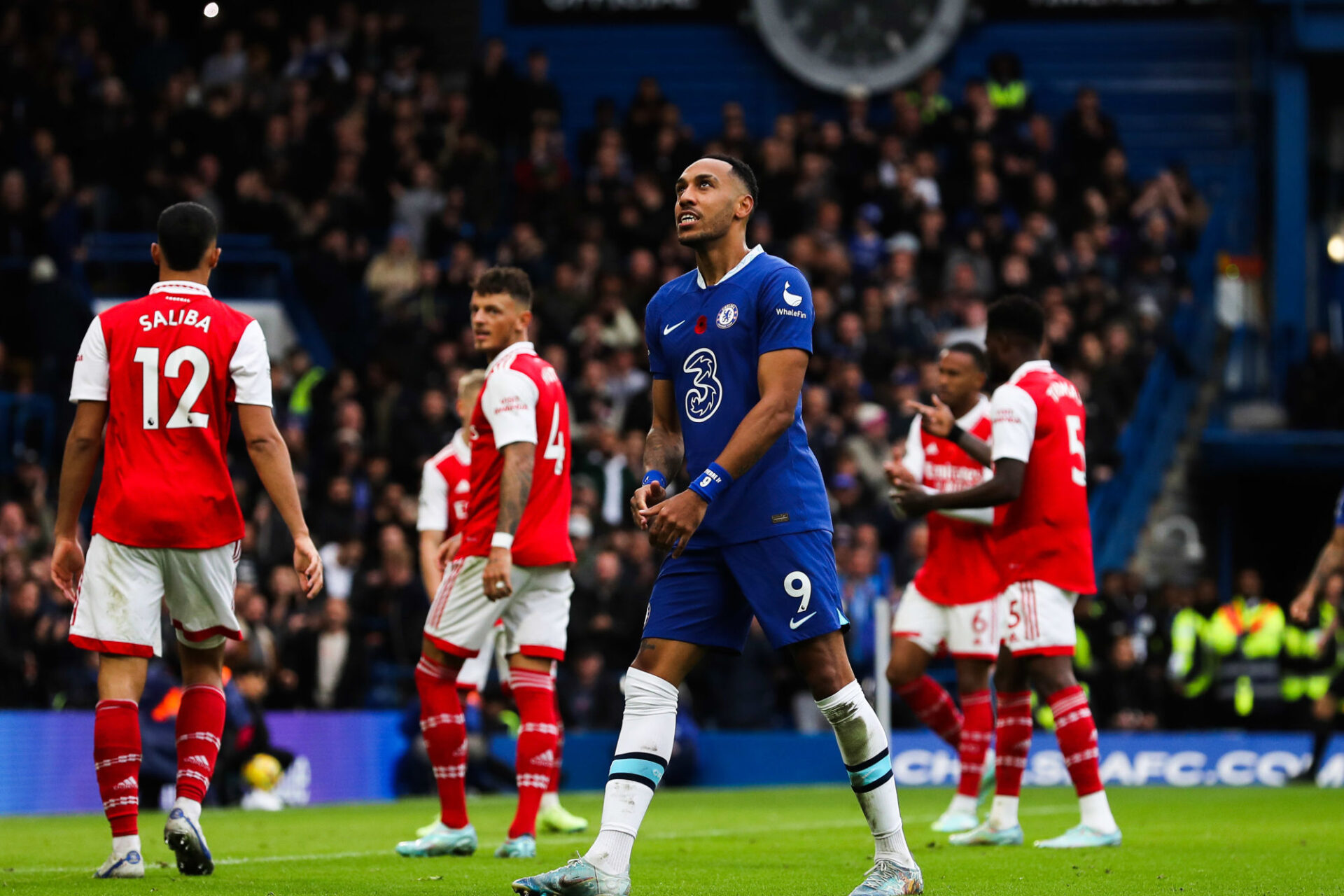 Aubameyang est en difficult&eacute; du c&ocirc;t&eacute; de Chelsea (Icon Sport)