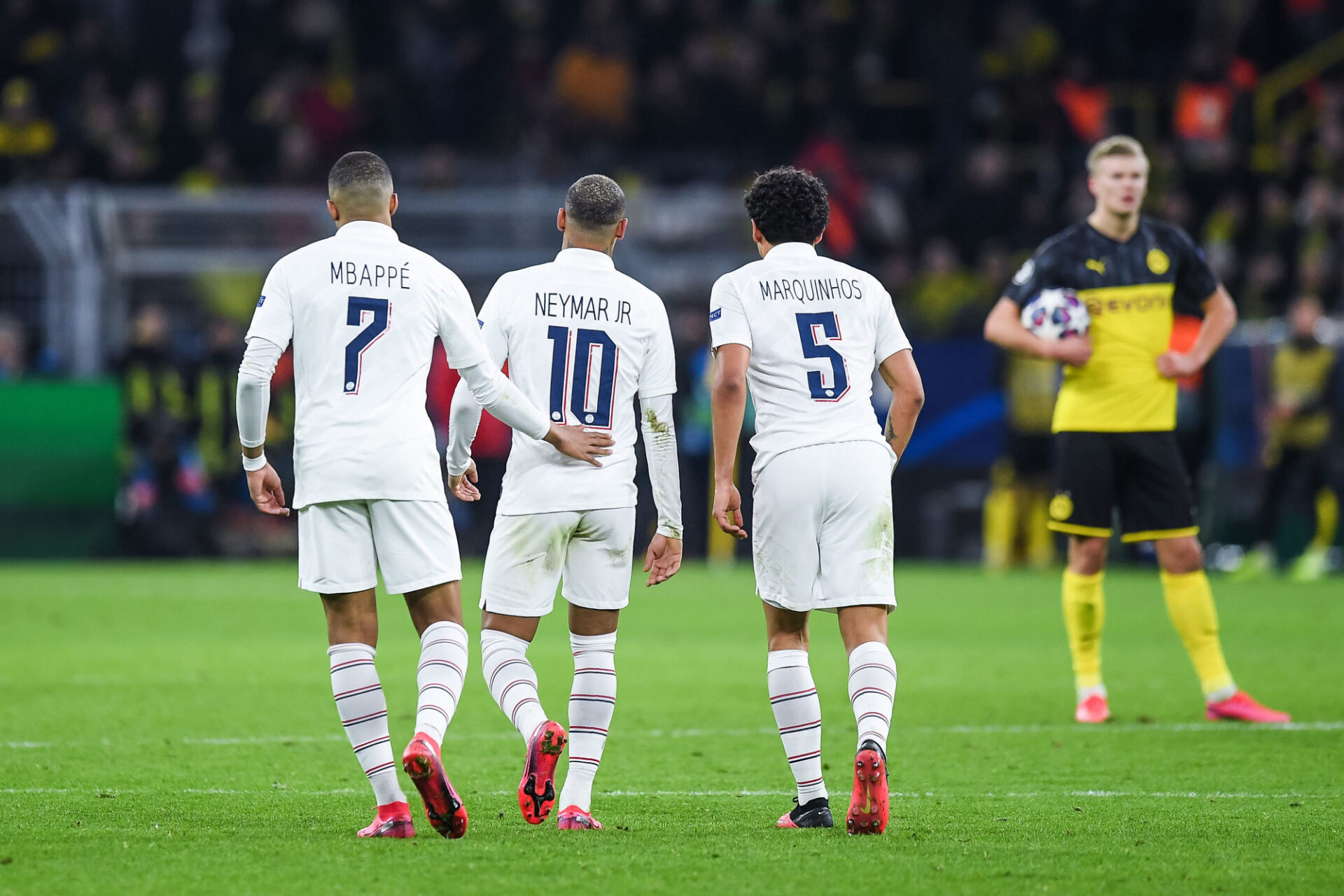 Kylian Mbapp&eacute; face au Borussia Dortmund de Erling Haaland (Icon Sport)