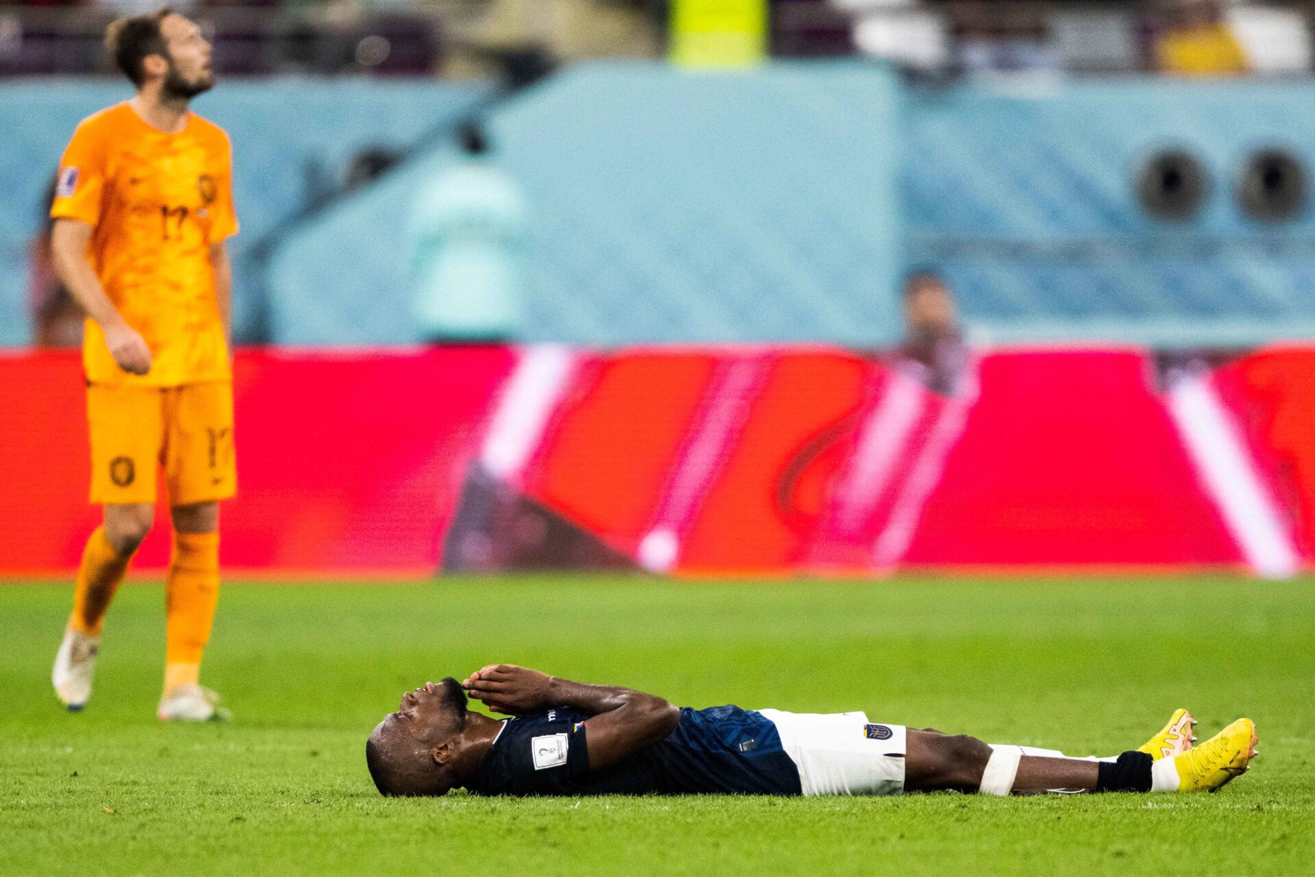 Enner Valencia &eacute;tait sorti sur civi&egrave;re face aux Pays-Bas (Icon Sport)