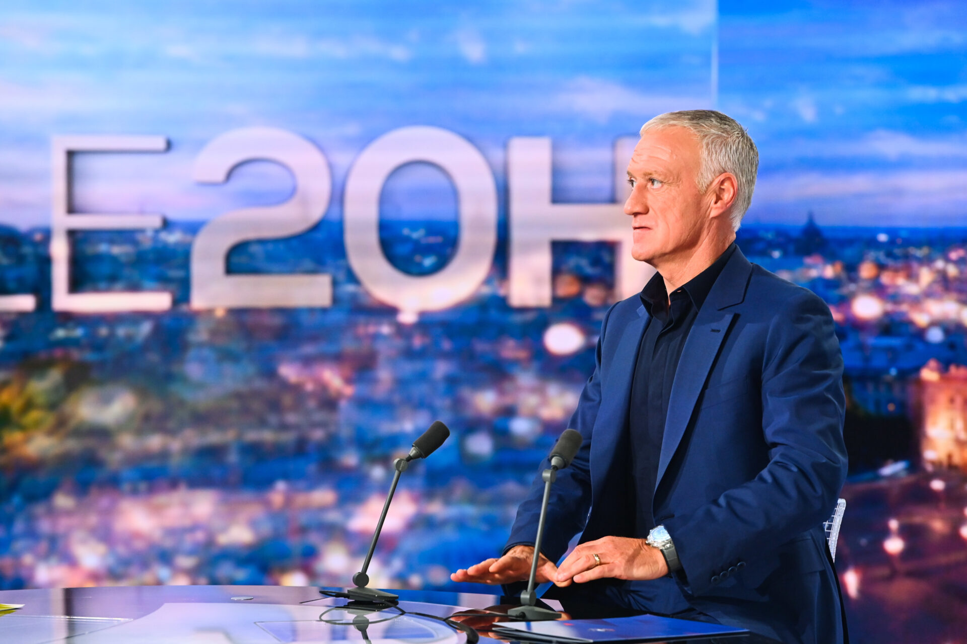 Didier Deschamps au 20h de TF1 (Icon Sport)