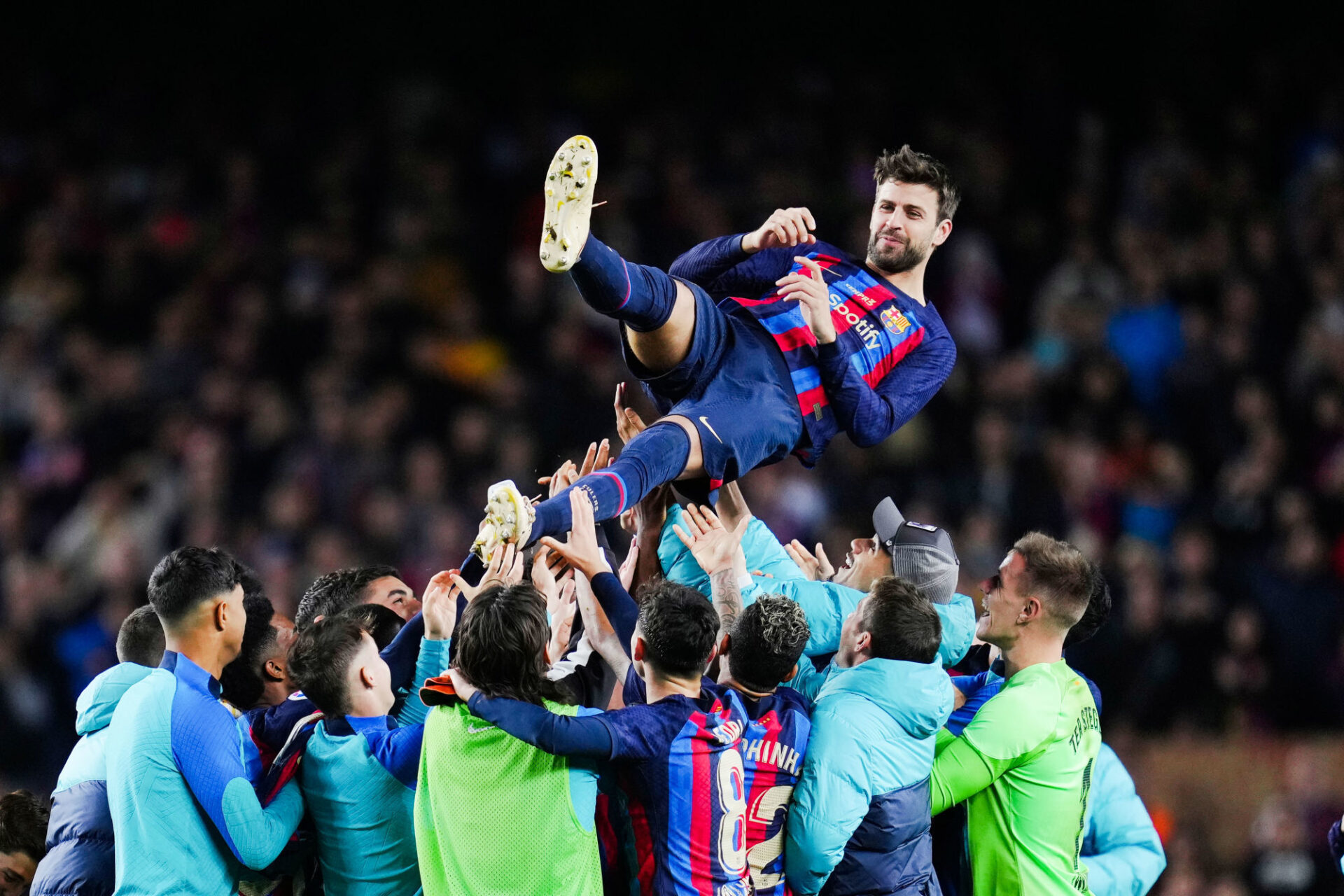 Pourtant, Piqu&eacute; avait v&eacute;cu une belle soir&eacute;e pour sa derni&egrave;re au Camp Nou (iconsport)