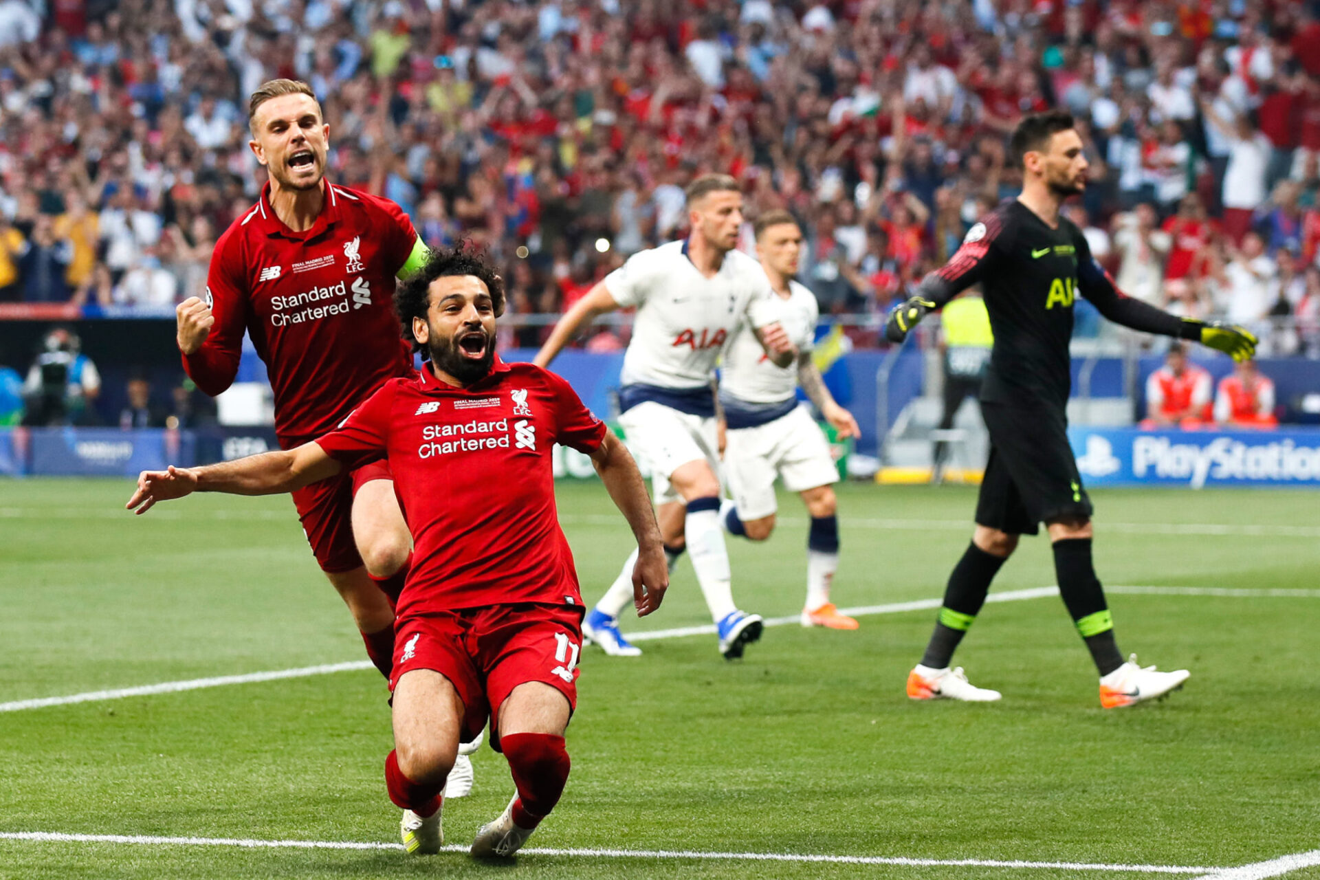 Salah avait débloqué le score sur penalty lors de cette finale de Ligue des Champions de 2019. (Icon Sport)