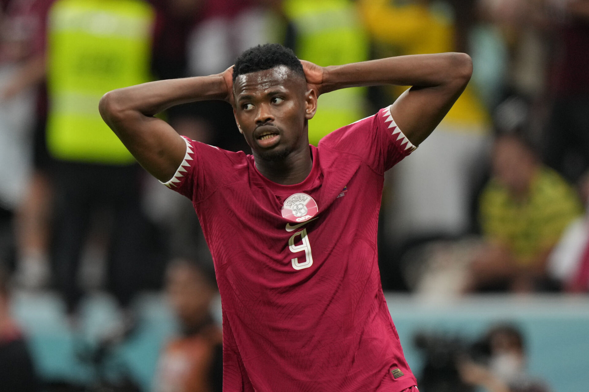 Muntari Mohhammed, le numéro 9 du Qatar (Icon Sport) Muntari Mohhammed, le numéro 9 du Qatar (Icon Sport)