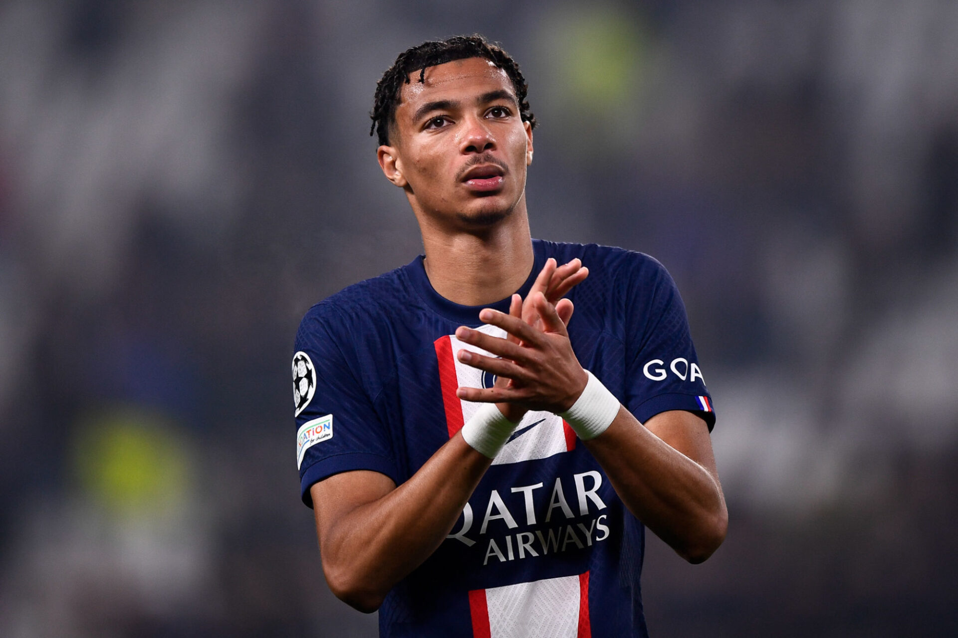 Hugo Ekitike a inscrit son premier but avec le PSG face &agrave; Auxerre (Icon Sport)