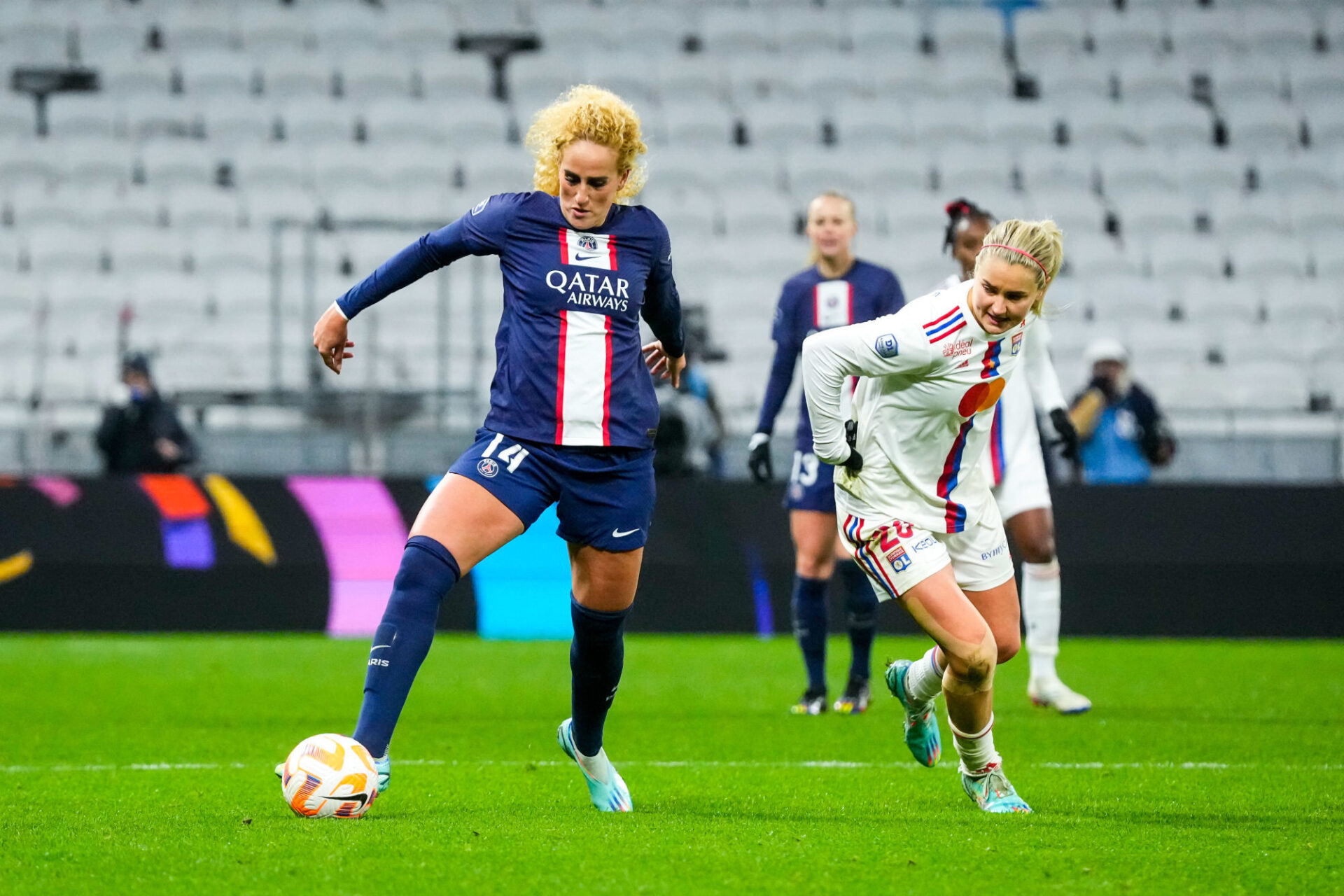 Kheira Hamraoui, sous les couleurs du PSG contre l'OL. (Icon Sport)