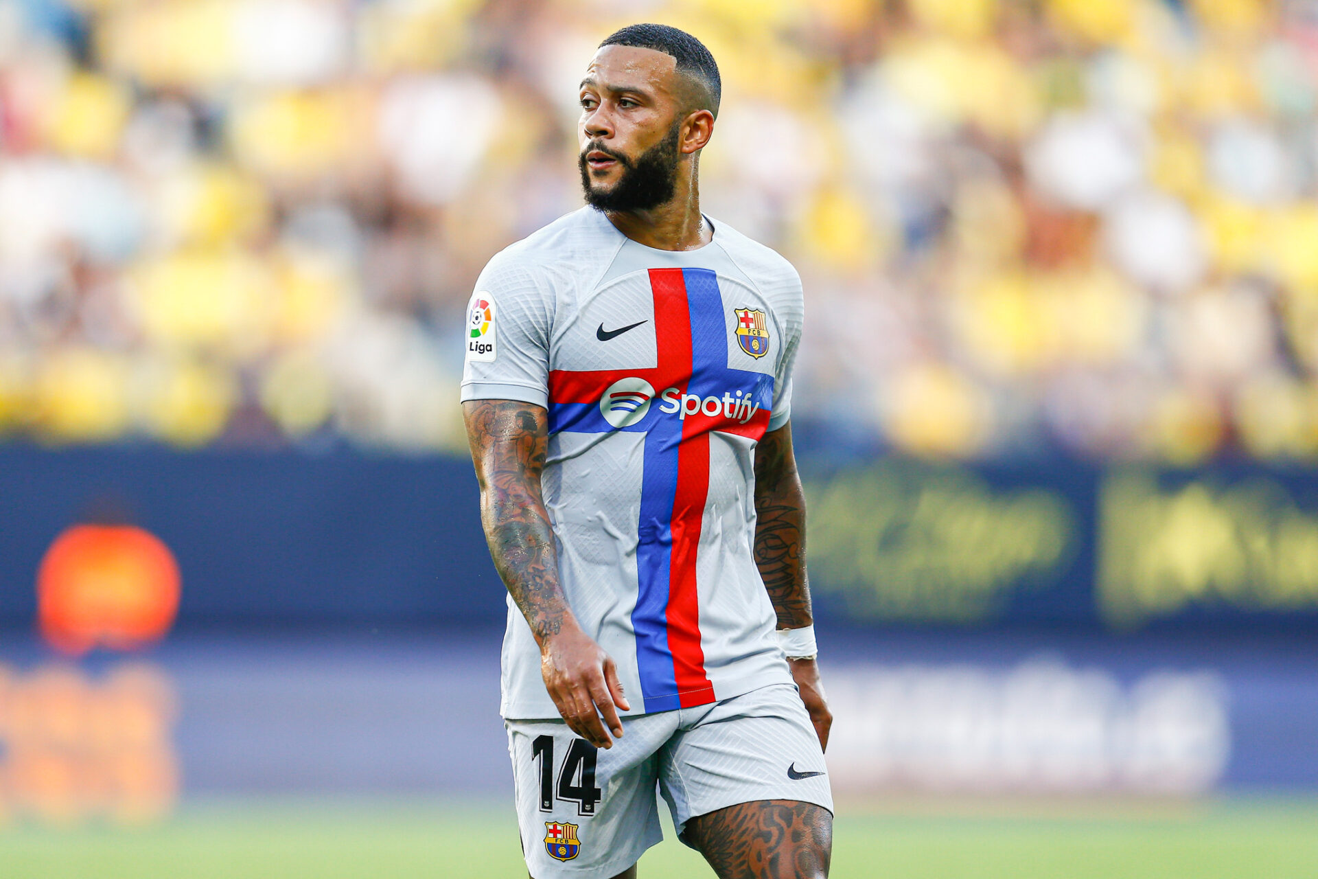Depay ne semble pas d'accord avec le Bar&ccedil;a sur les conditions de son d&eacute;part (Icon Sport)