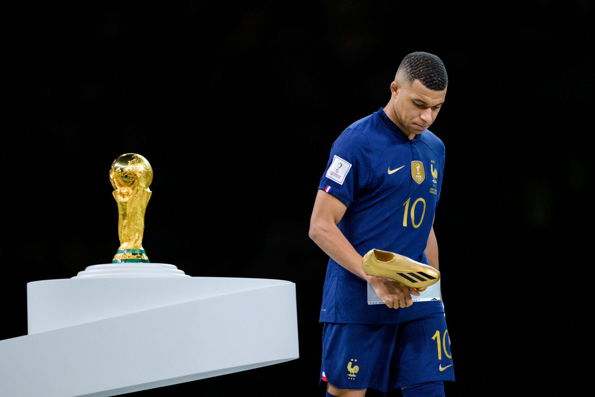 Kylian Mbapp&eacute; est pass&eacute; &agrave; c&ocirc;t&eacute; d'une deuxi&egrave;me Coupe du monde cons&eacute;cutive. (Icon Sport)