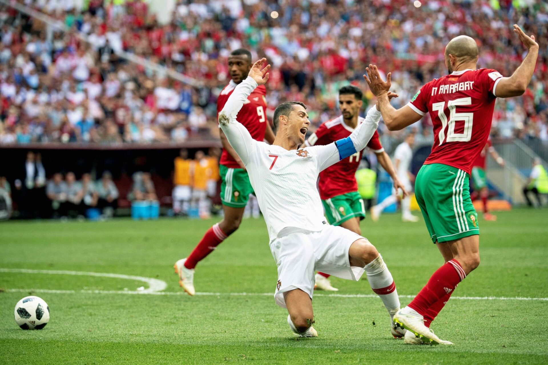 Le Portugal s'était imposé face au Maroc (1-0) lors de la Coupe du monde 2018, grâce à un but de Cristiano Ronaldo (Icon Sport) Le Portugal s'était imposé face au Maroc (1-0) lors de la Coupe du monde 2018, grâce à un but de Cristiano Ronaldo (Icon Sport)