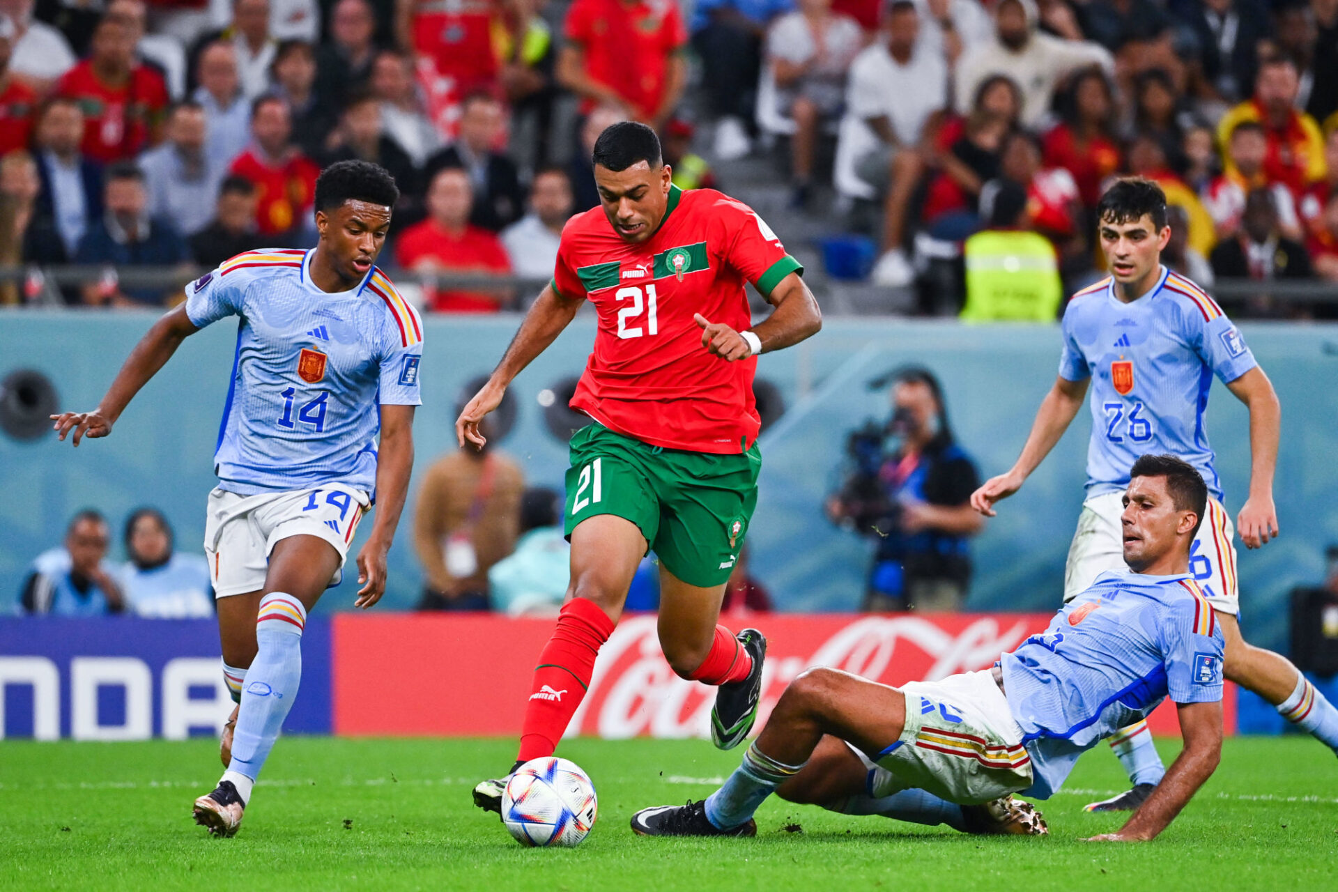 L'Espagne de Rodri est tomb&eacute;e dans le pi&egrave;ge du Maroc (Icon Sport)