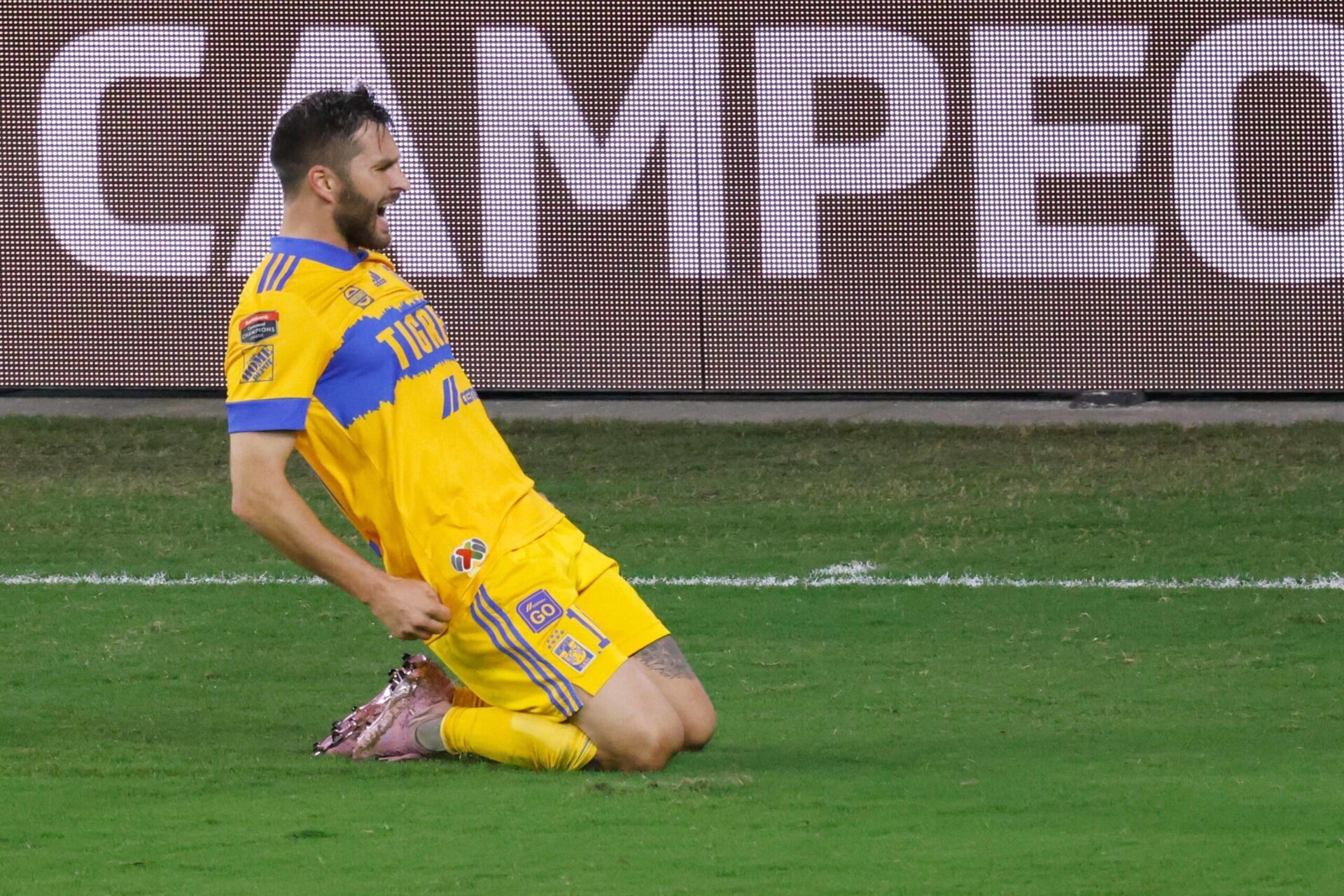 André-Pierre Gignac, sous les couleurs des Tigres de Monterrey. (Icon Sport) André-Pierre Gignac, sous les couleurs des Tigres de Monterrey. (Icon Sport)