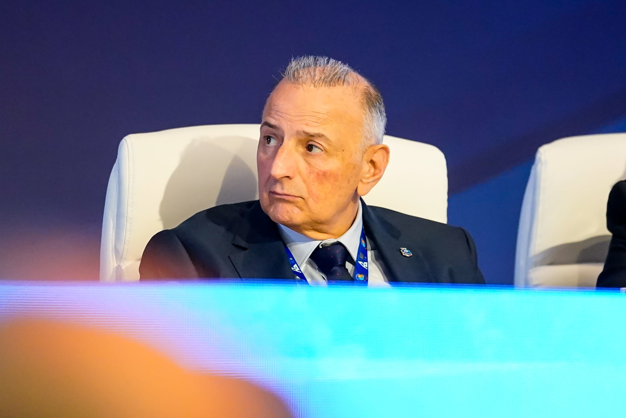 Eric Borghini, membre du comit&eacute; ex&eacute;cutif de la FFF, a d&eacute;voil&eacute; le discours de No&euml;l Le Gra&euml;t (Icon Sport)