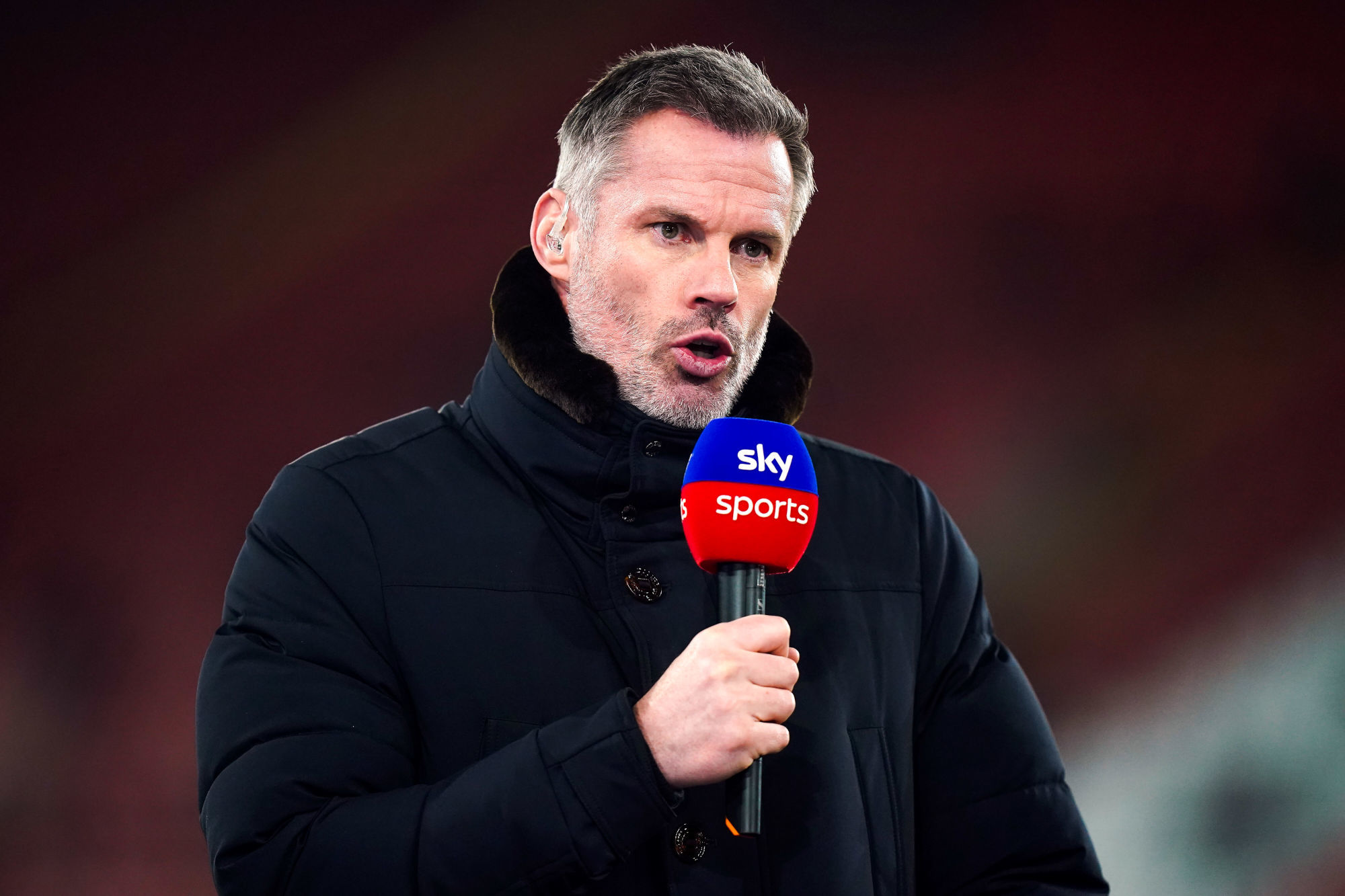 Jamie Carragher dans son rôle d'expert au micro de Sky Sports. (Icon Sport) Jamie Carragher dans son rôle d'expert au micro de Sky Sports. (Icon Sport)