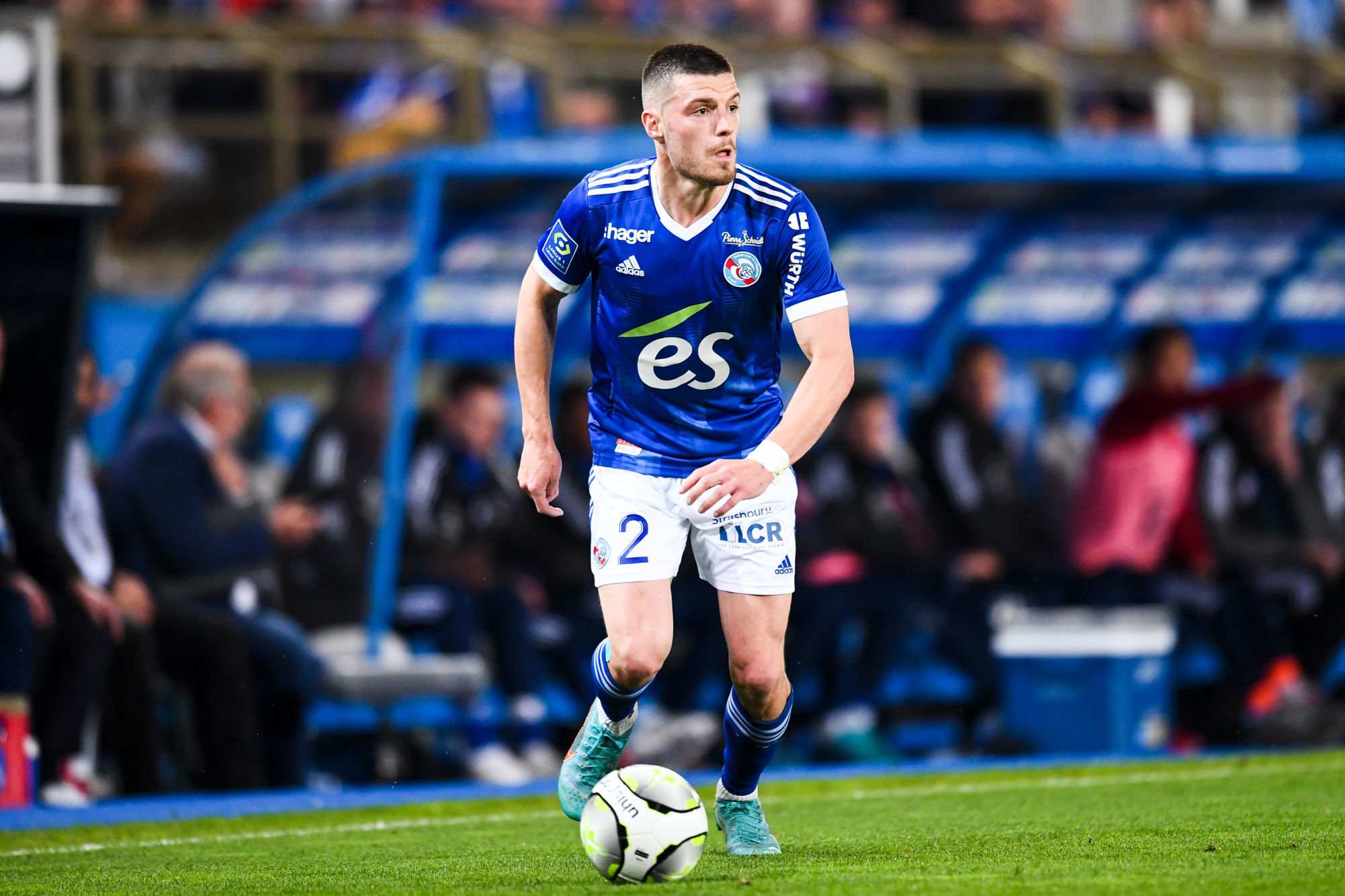 Fr&eacute;d&eacute;ric Guilbert face au PSG avec le RCSA. (Icon Sport)