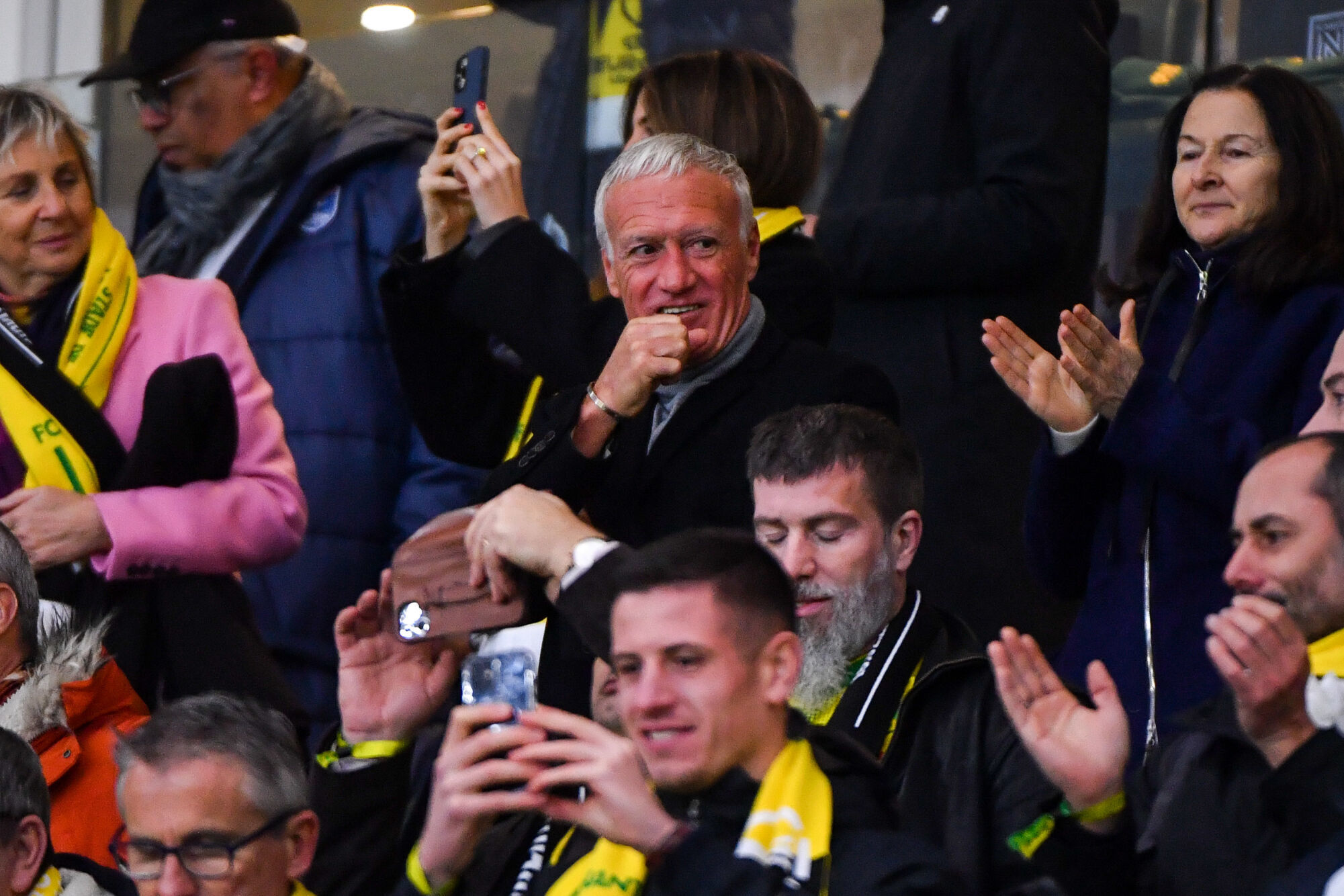 Didier Deschamps est pr&eacute;sent au stade de la Beaujoire pour ce match de Ligue Europa entre Nantes et la Juventus (Icon Sport)