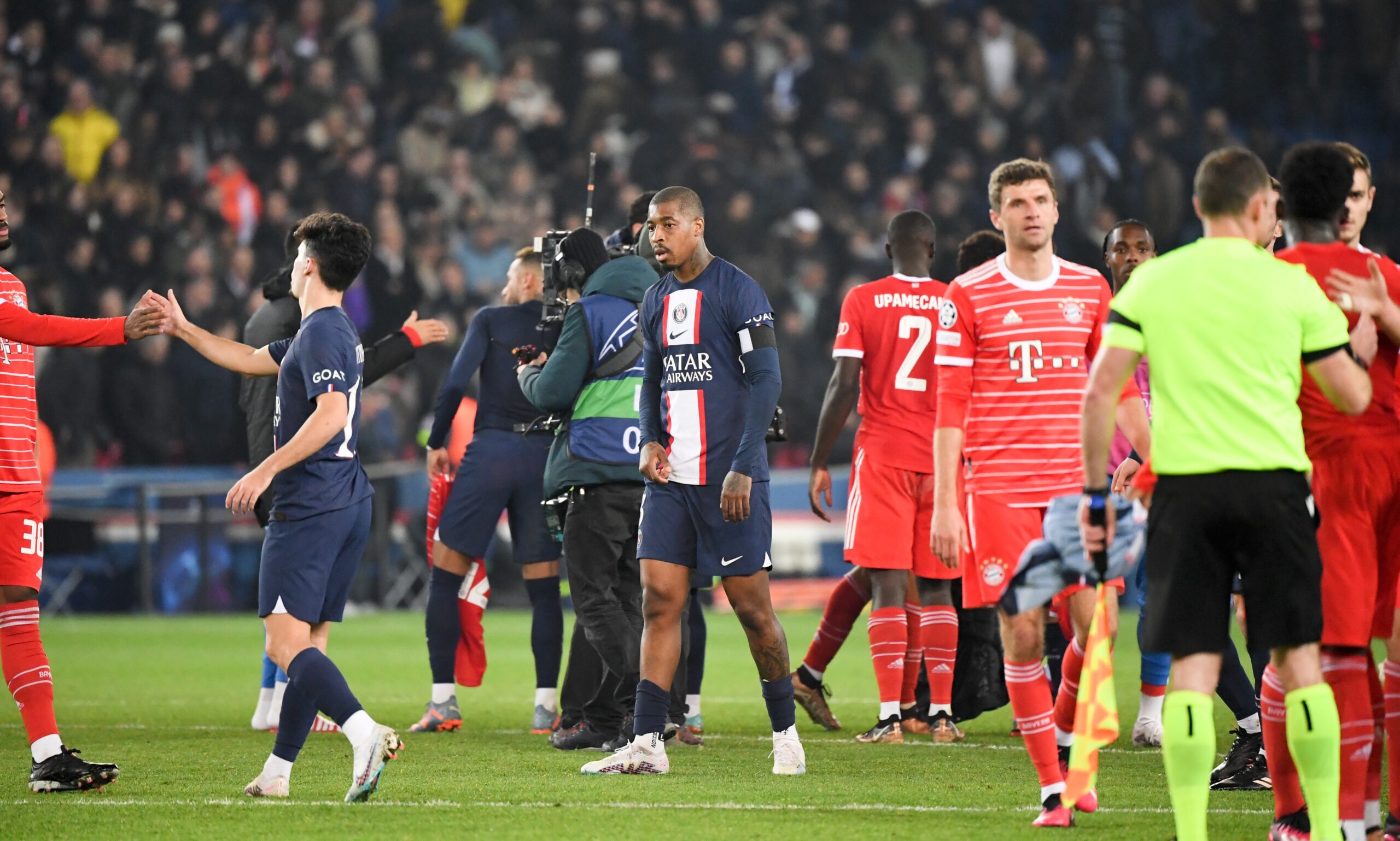 Kimpembe et ses co&eacute;quipiers vont devoir faire mieux s'ils veulent esp&eacute;rer battre le Bayern et se qualifier pour les quarts de la Ligue des champions (Icon Sport)