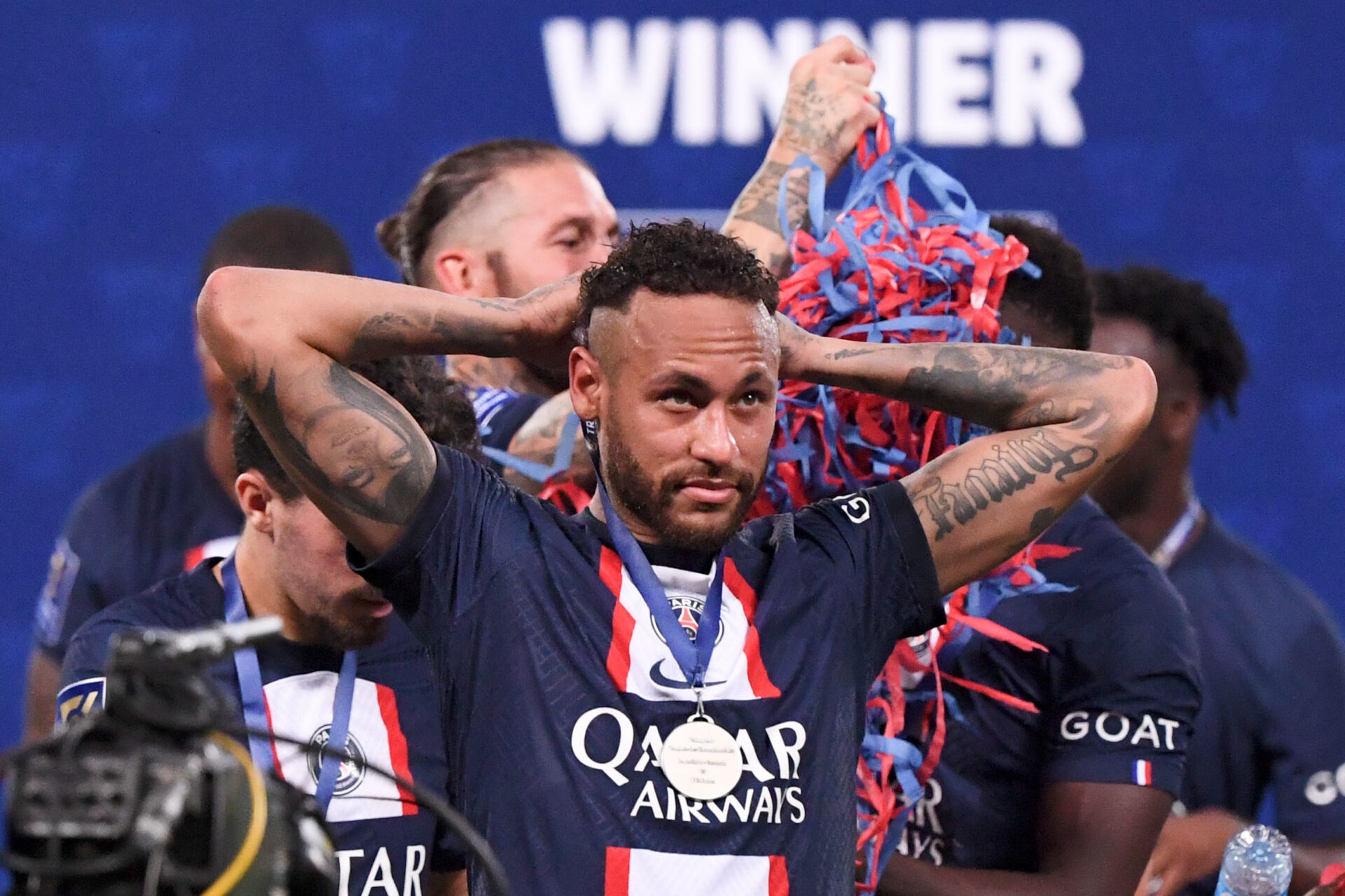 Neymar a remport&eacute; douze troph&eacute;es avec le Paris Saint-Germain. (Icon Sport)