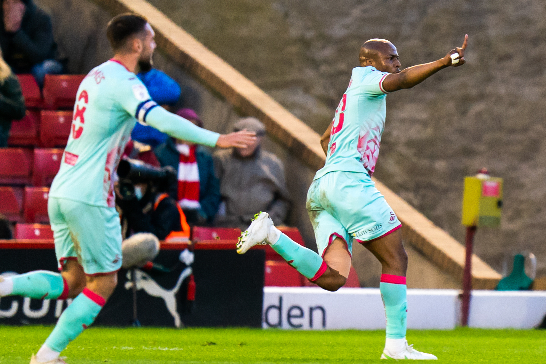 Andr&eacute; Ayew lorsqu'il jouait &agrave; Swansea City (Icon Sport)
