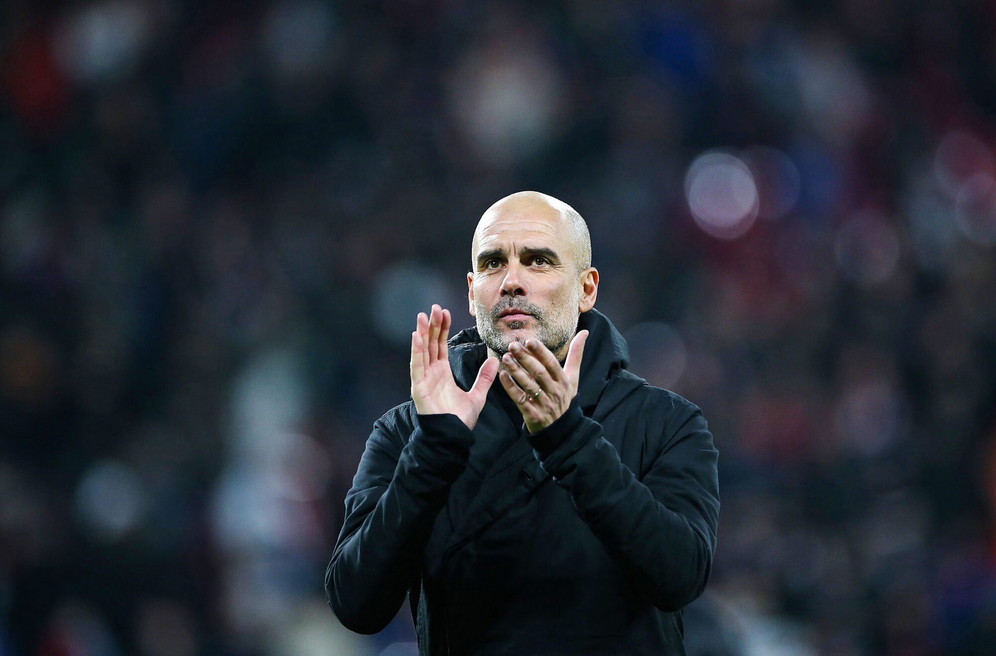 Pep Guardiola n'imaginait pas une rencontre simple face &agrave; Leipzig. (Icon Sport)